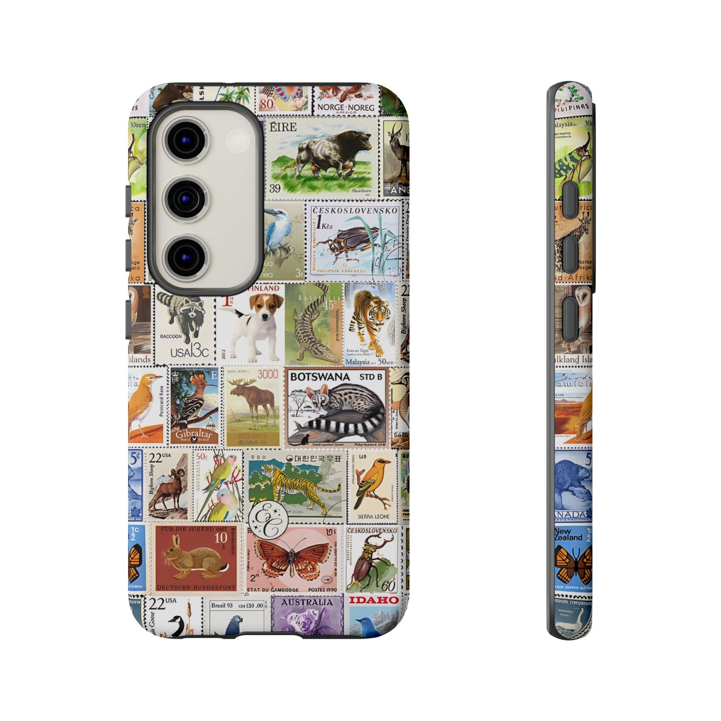 Wildlife Stamp Collage Tough Phone Case