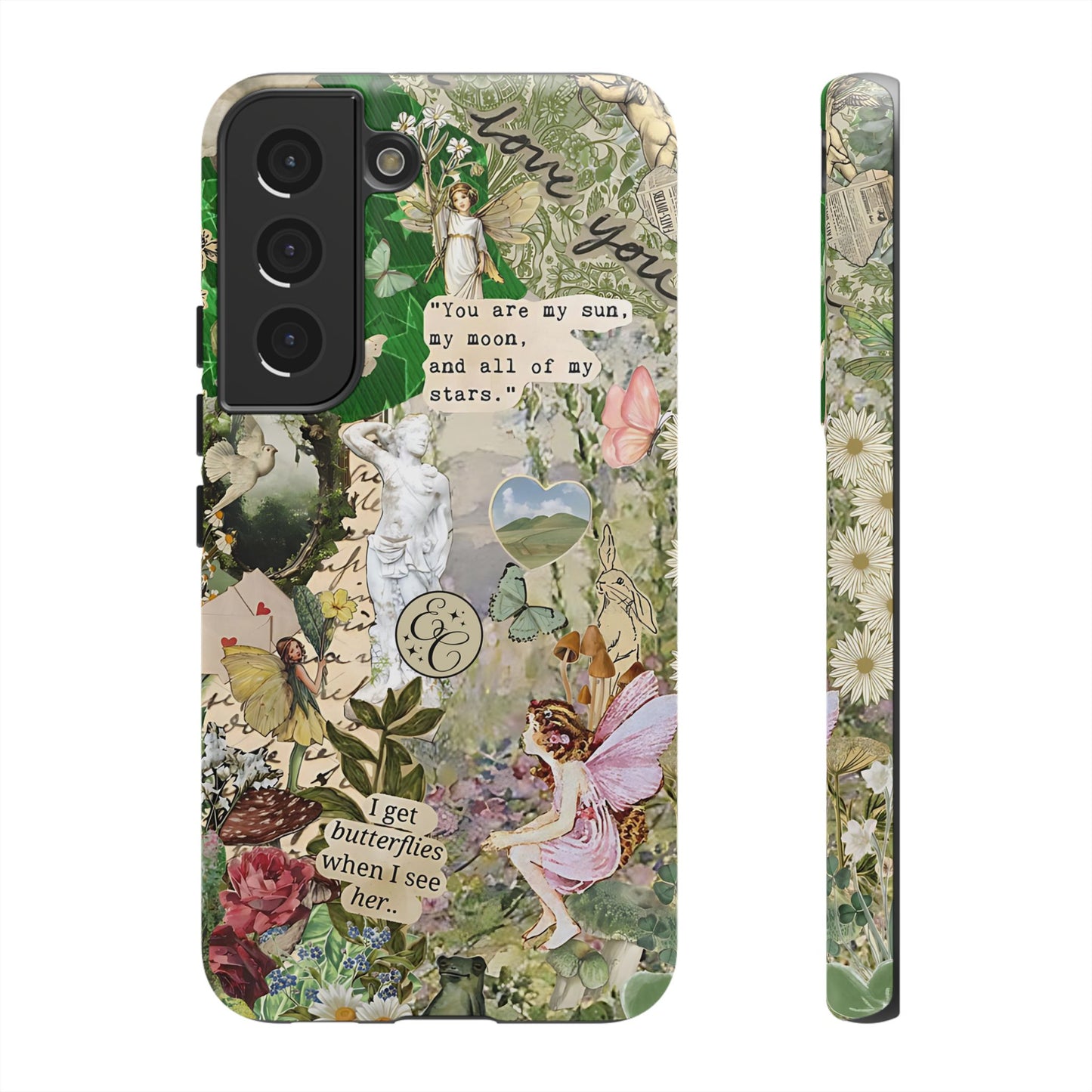Vintage Botanical Collage Tough Phone Case