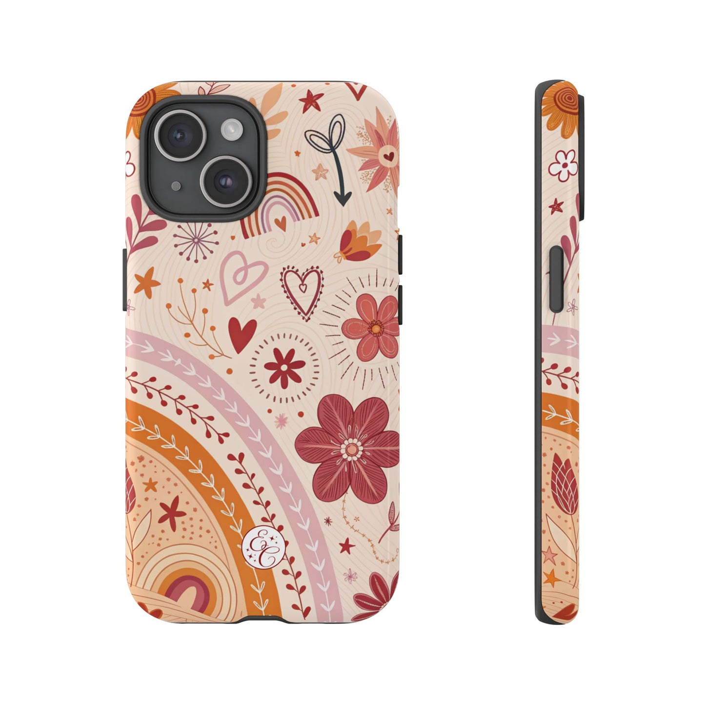 Lesbian Boho Doodle Tough Phone Case