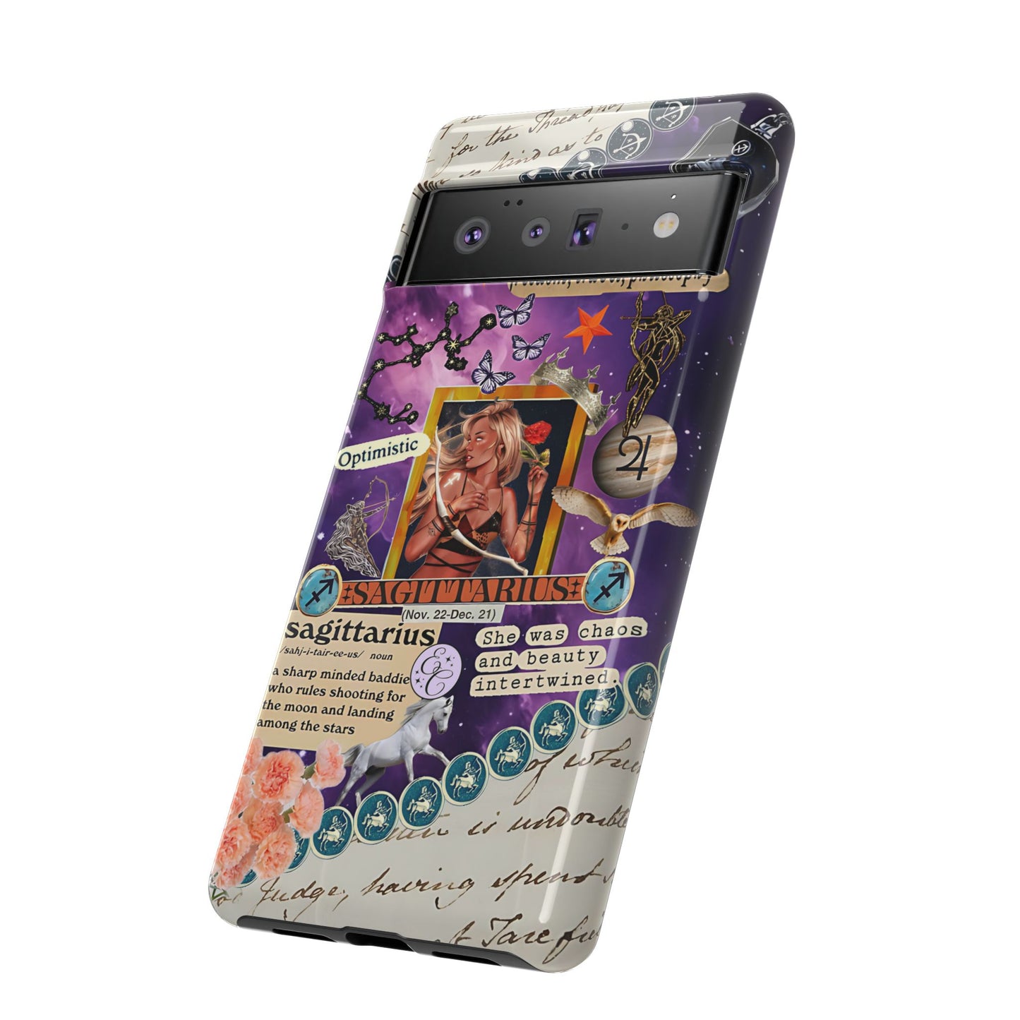 Sagittarius Zodiac Star Sign Tough Phone Case