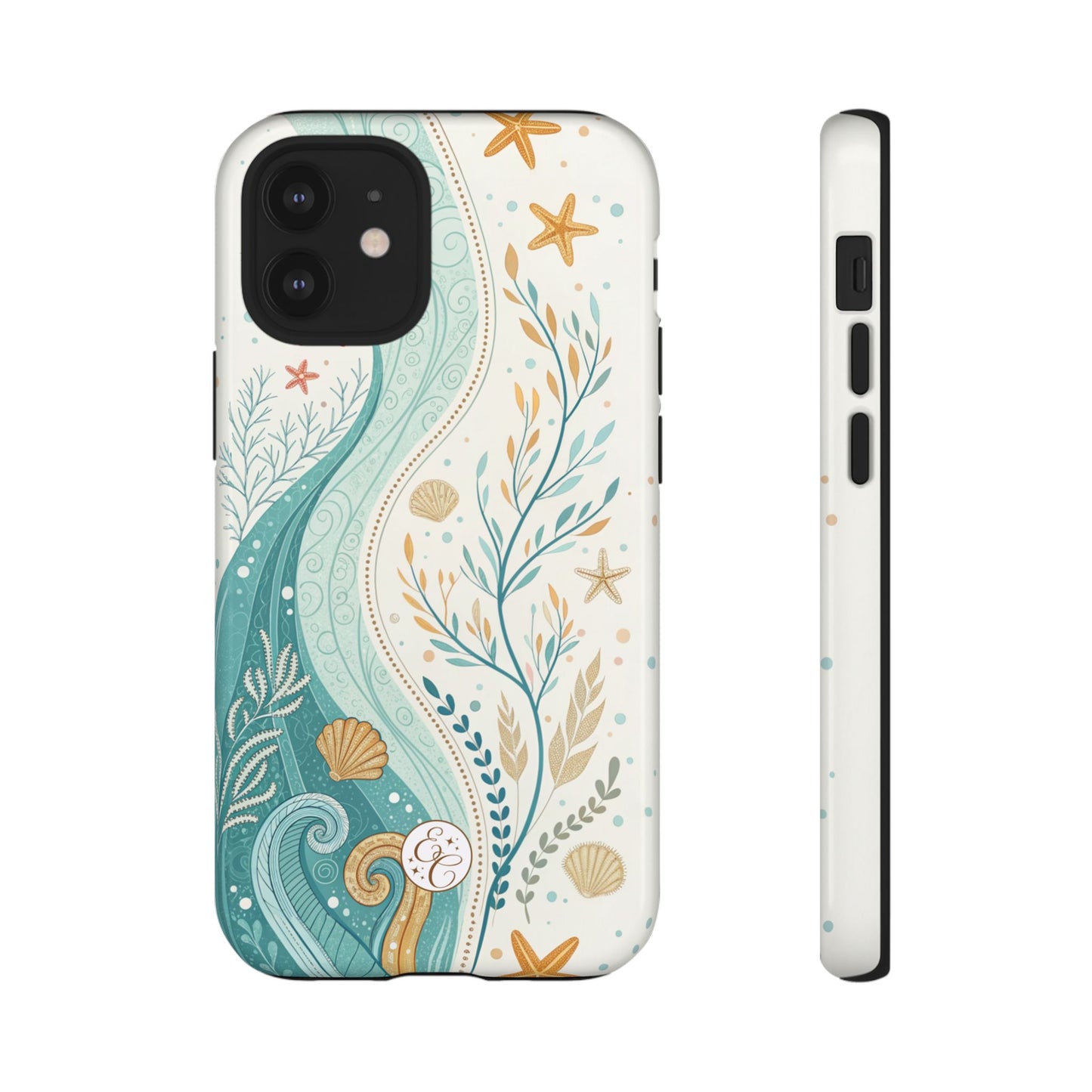 Ocean Boho Doodle Tough Phone Case