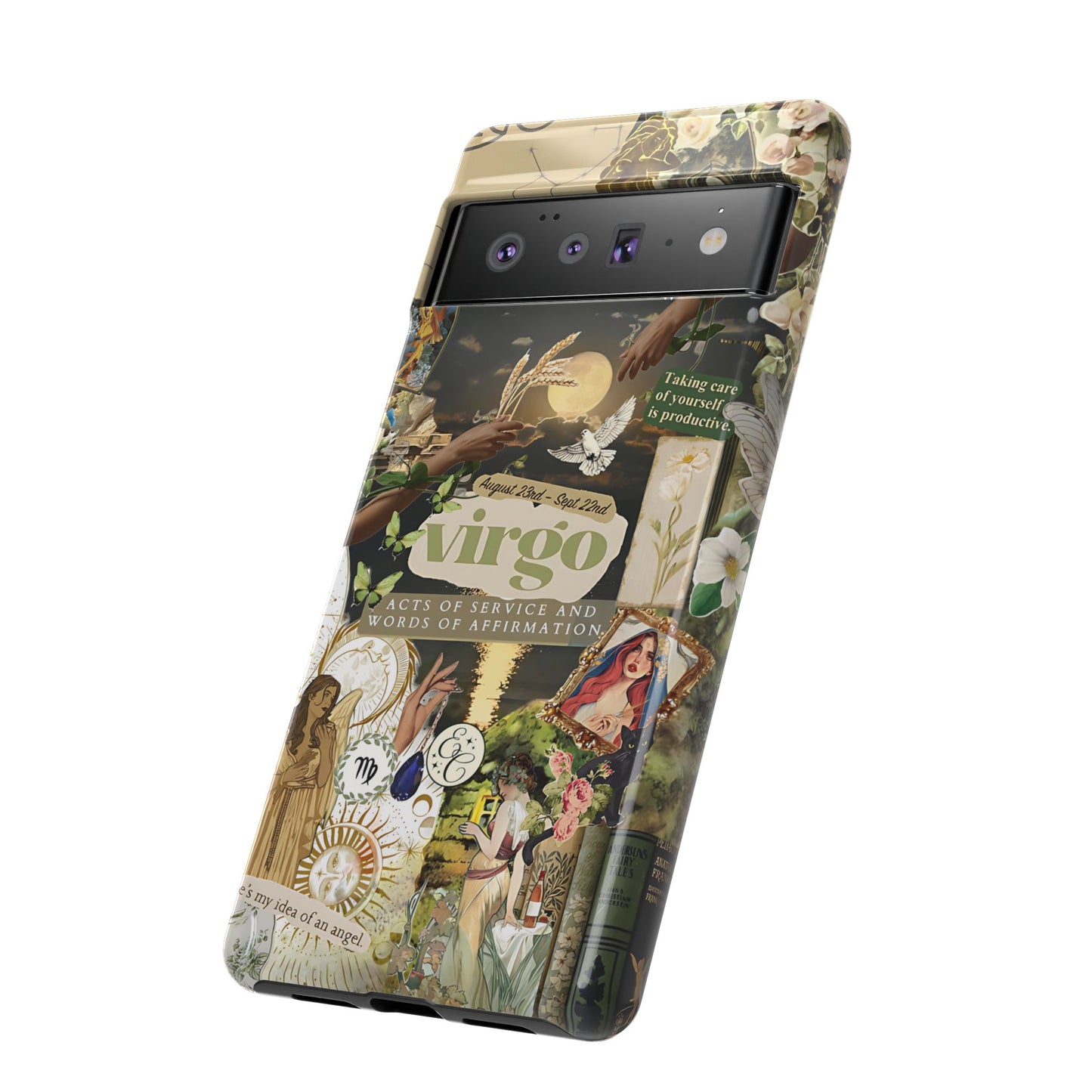 Virgo Vintage Zodiac Collage Tough Phone Case