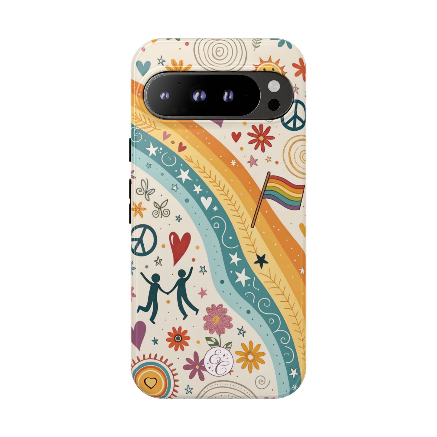 LGTBQ+ Pride Boho Doodle Tough Phone Case