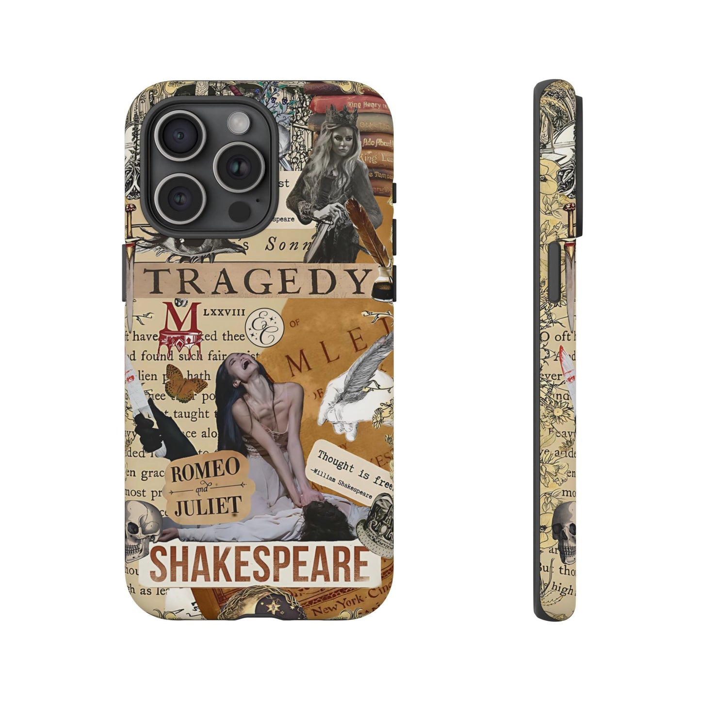 Shakespeare Tragedy Collage Tough Phone Case