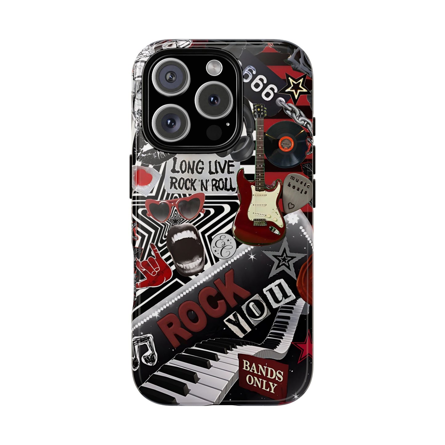 Rock and Roll Collage Tough Phone Case