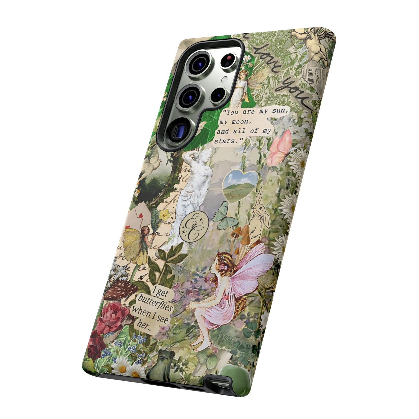 Vintage Botanical Collage Tough Phone Case