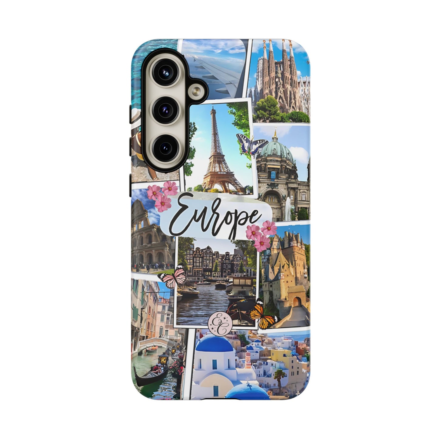 Europe Travel Collage Tough Phone Case
