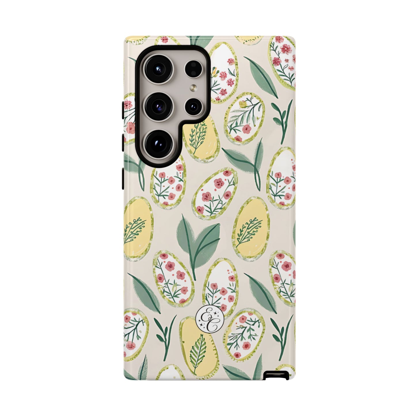 Floral Easter Egg Pattern Tough Phone Case