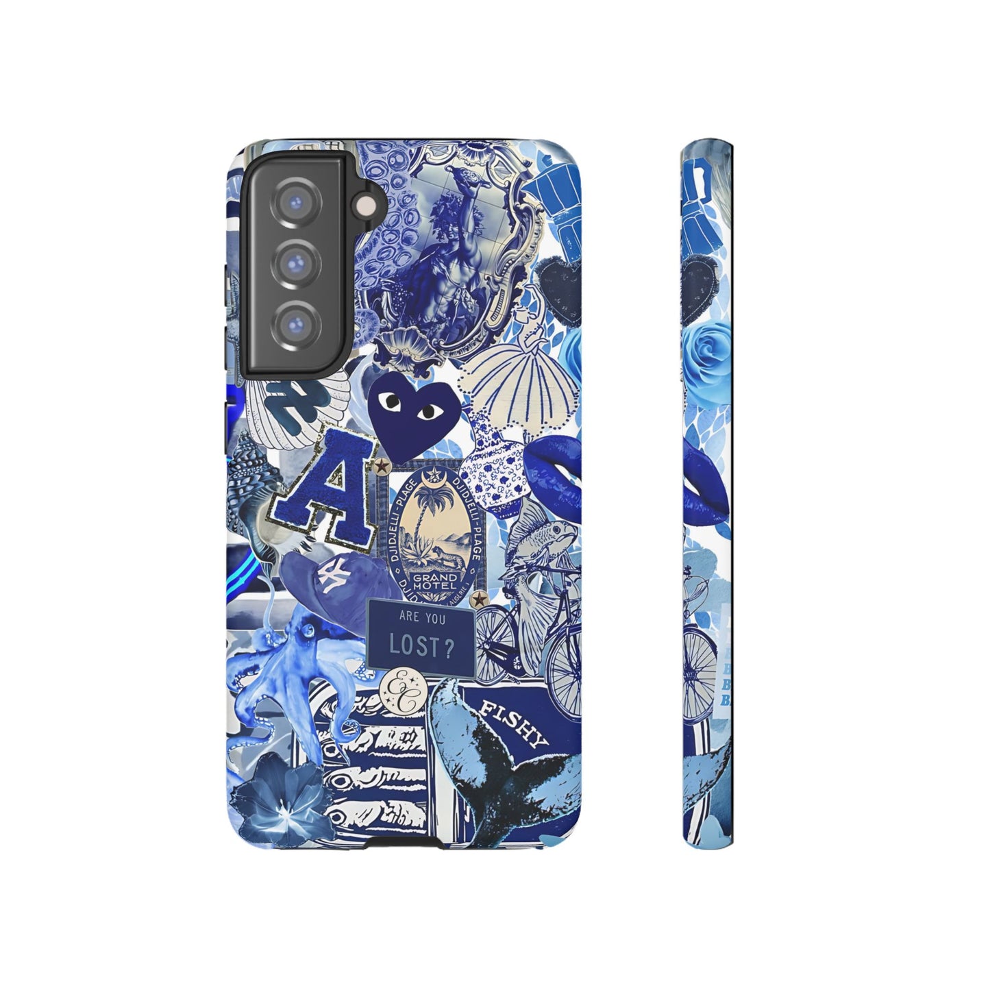 Blue Collage Tough Phone Case