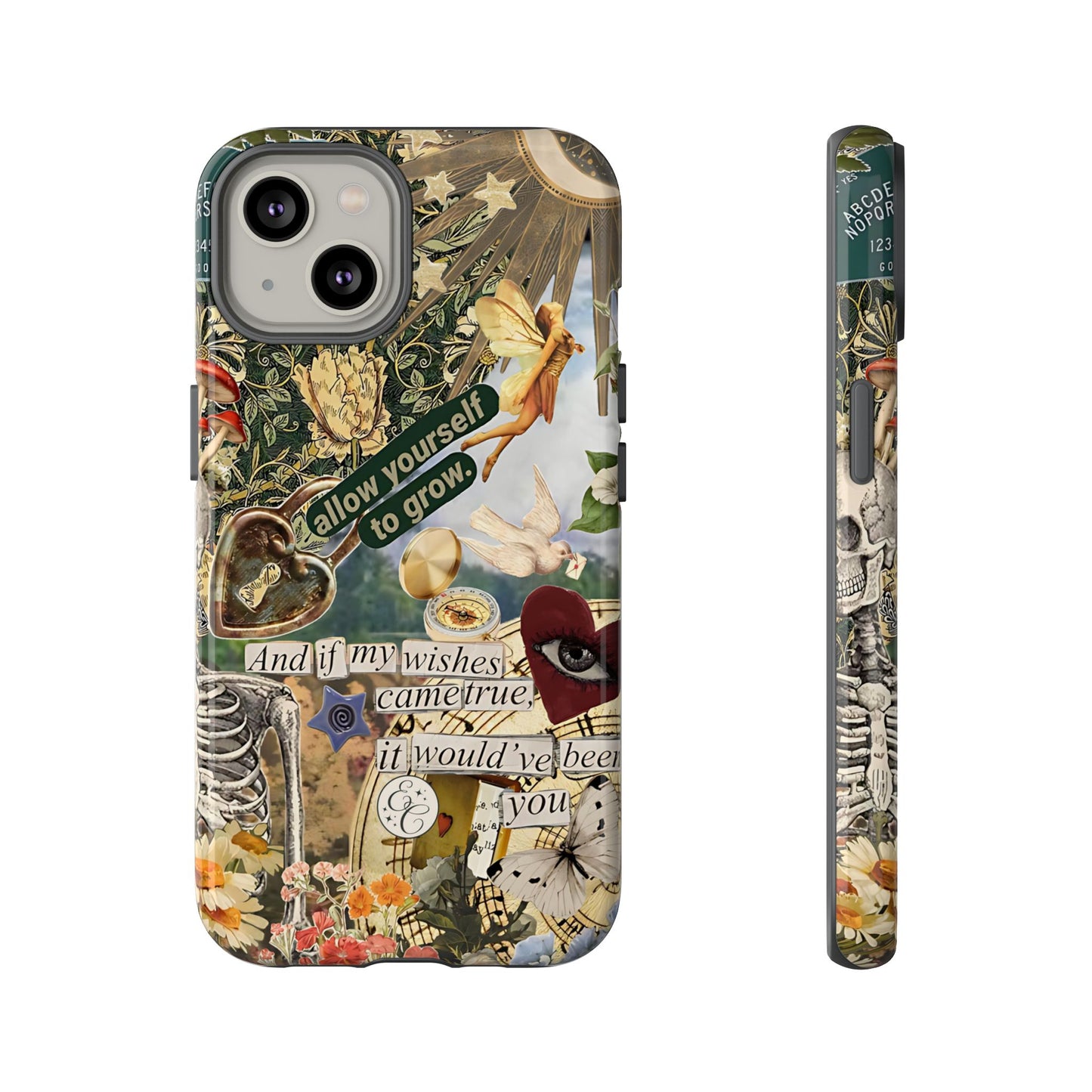 Vintage Cottage Collage Tough Phone Case