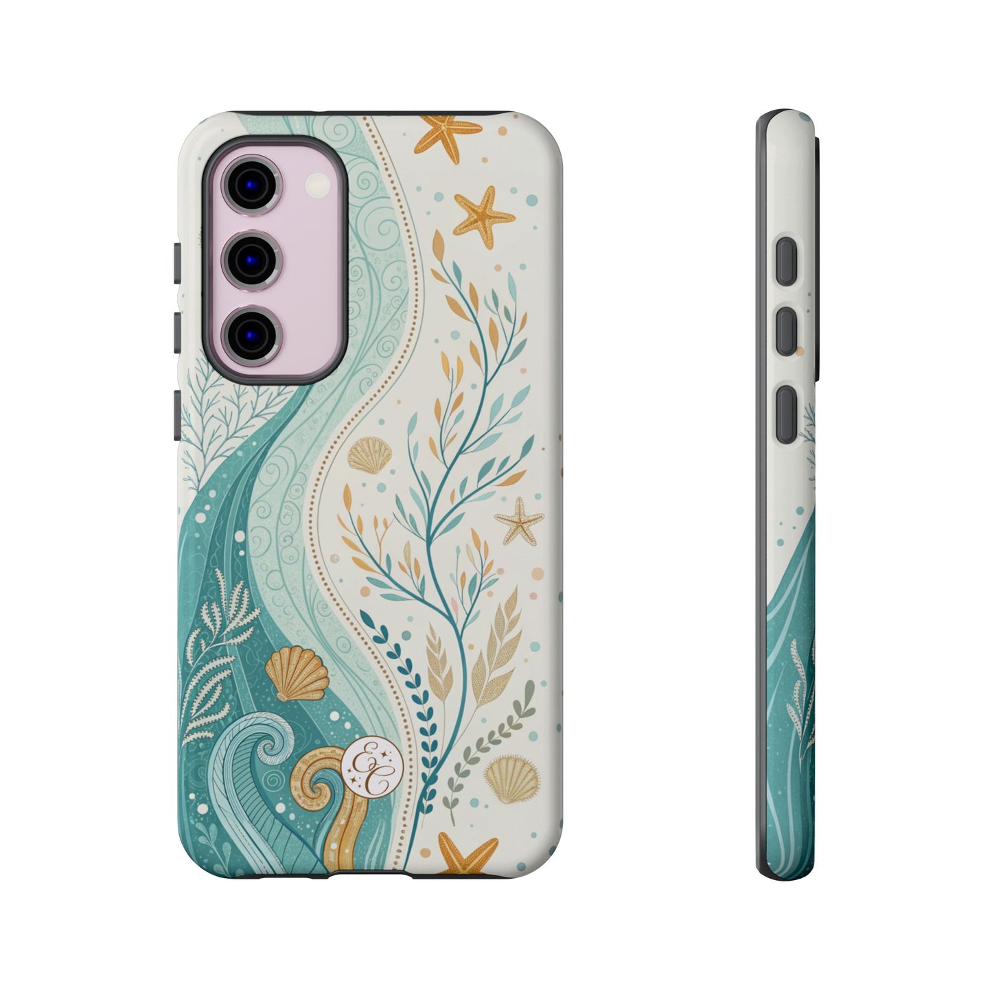 Ocean Boho Doodle Tough Phone Case