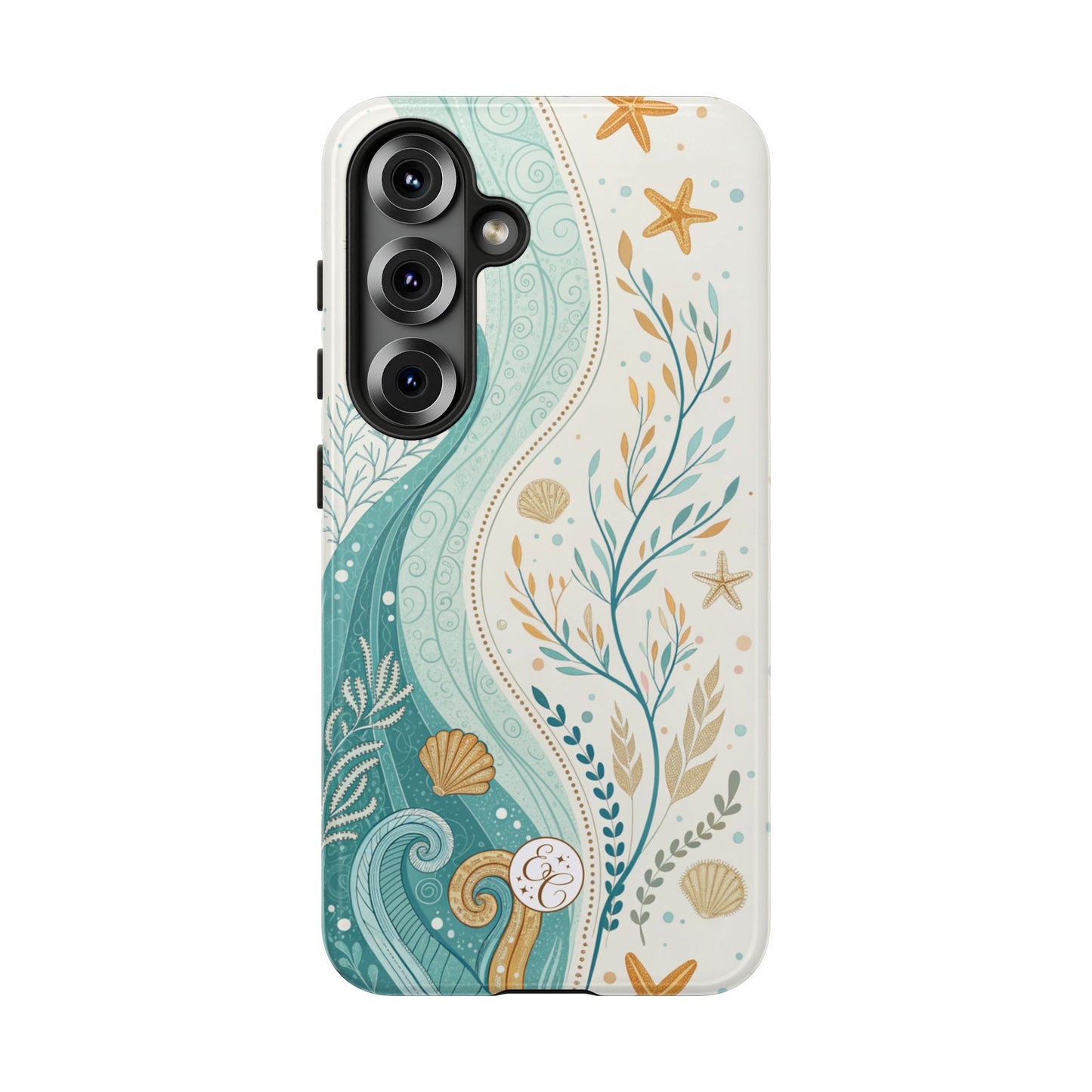 Ocean Boho Doodle Tough Phone Case