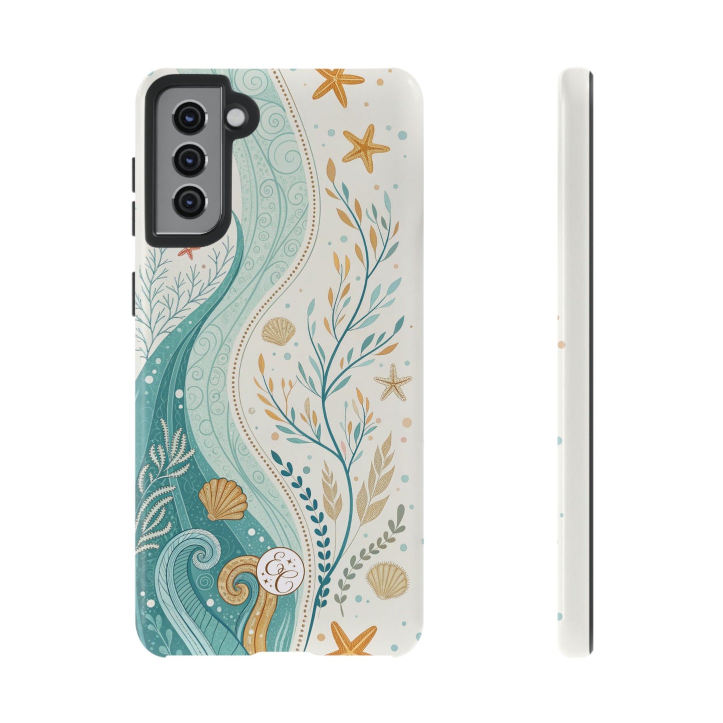 Ocean Boho Doodle Tough Phone Case