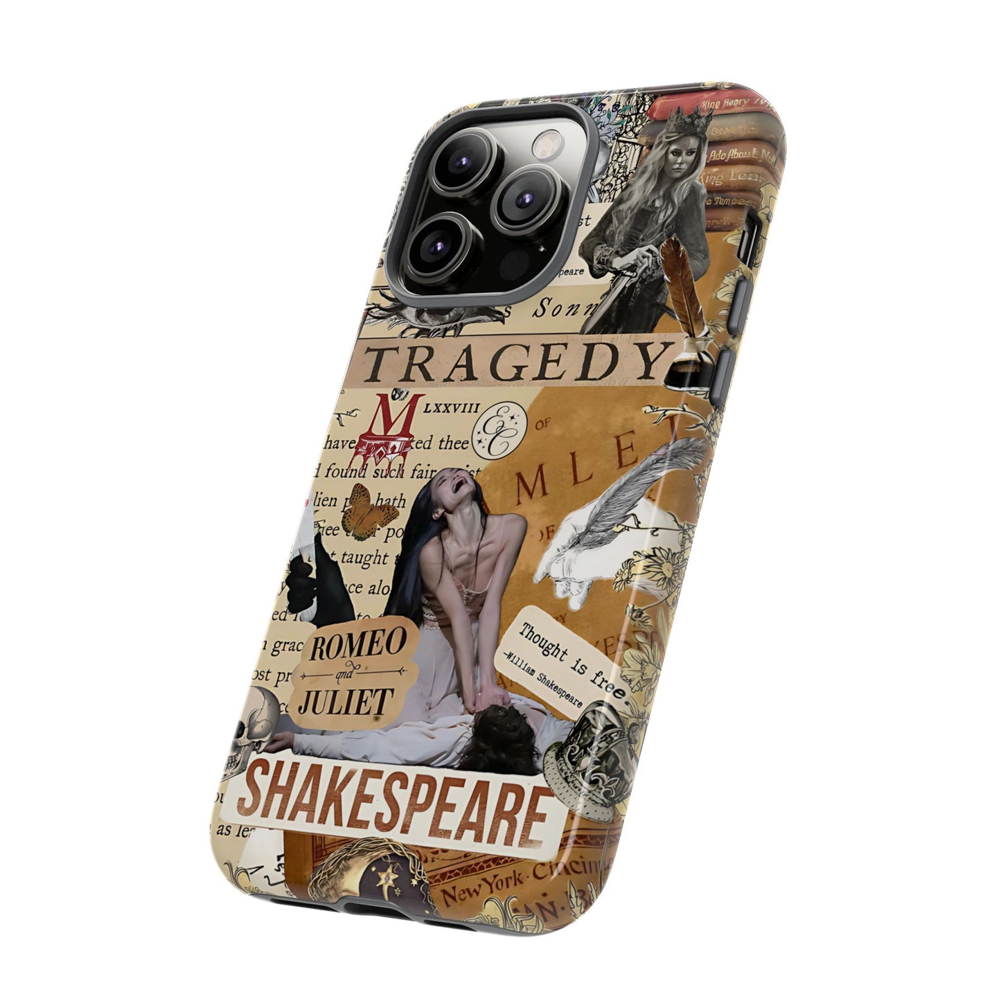Shakespeare Tragedy Collage Tough Phone Case