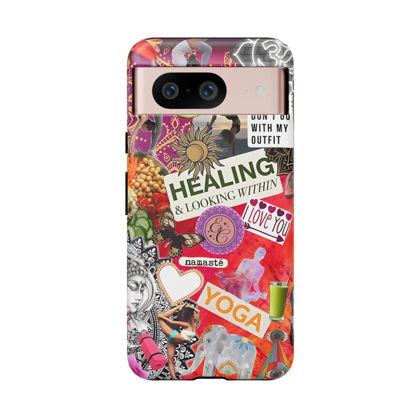 Yoga and Meditation Collage Tough Phone Case