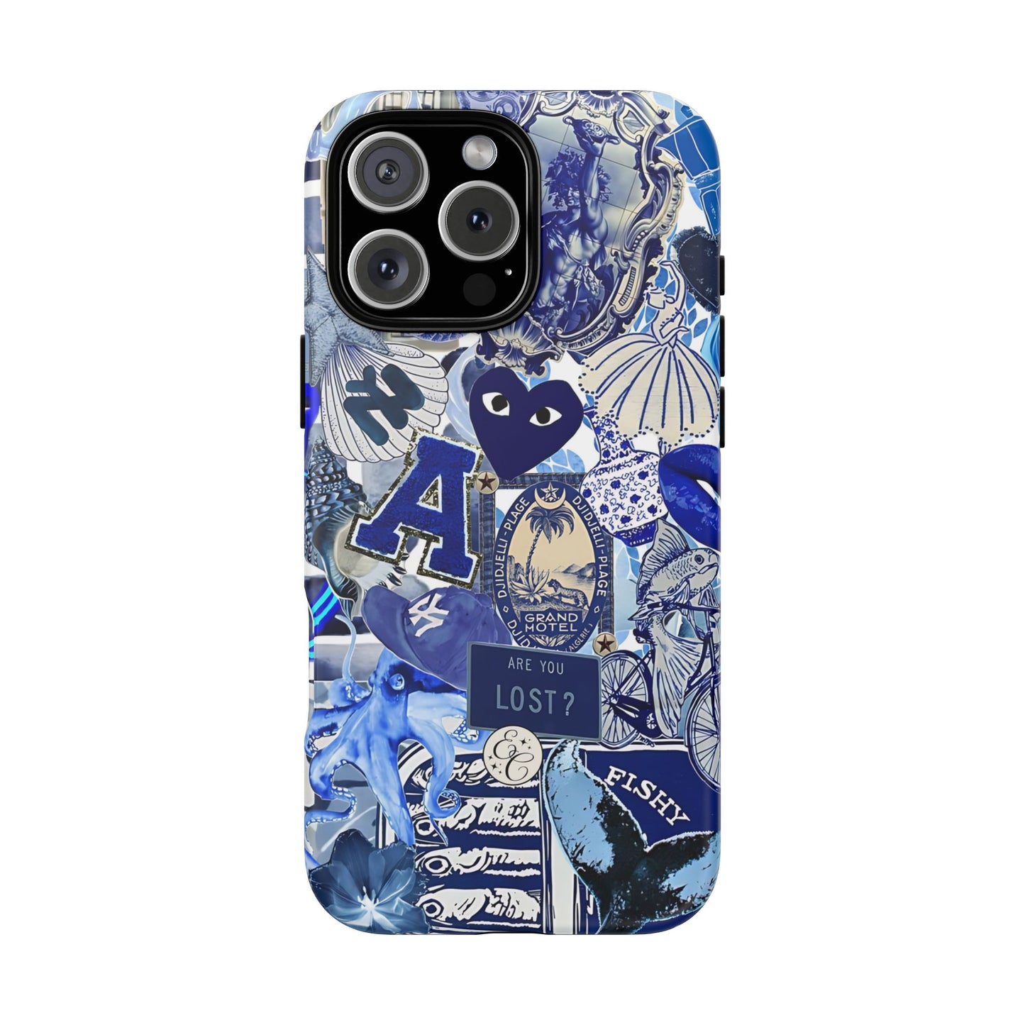 Blue Collage Tough Phone Case