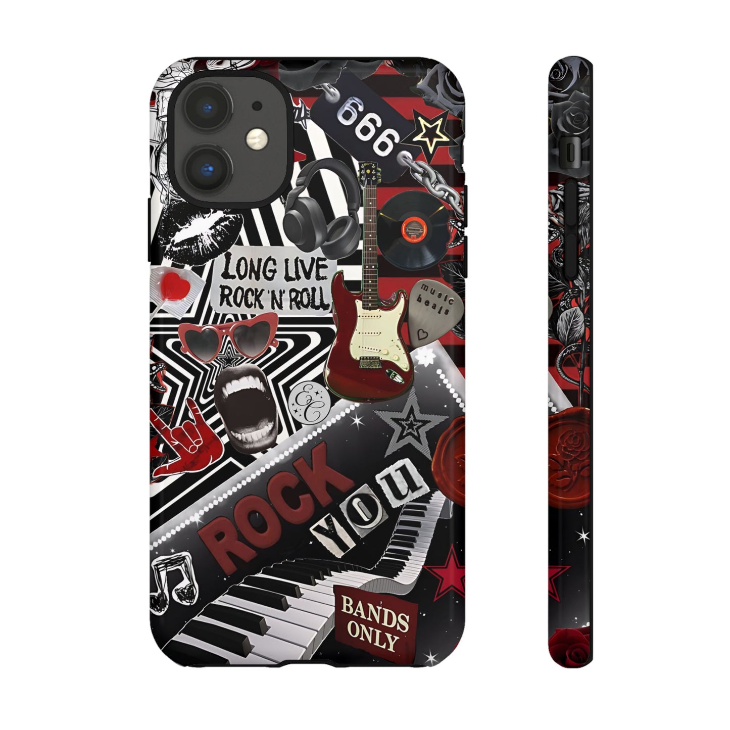 Rock and Roll Collage Tough Phone Case