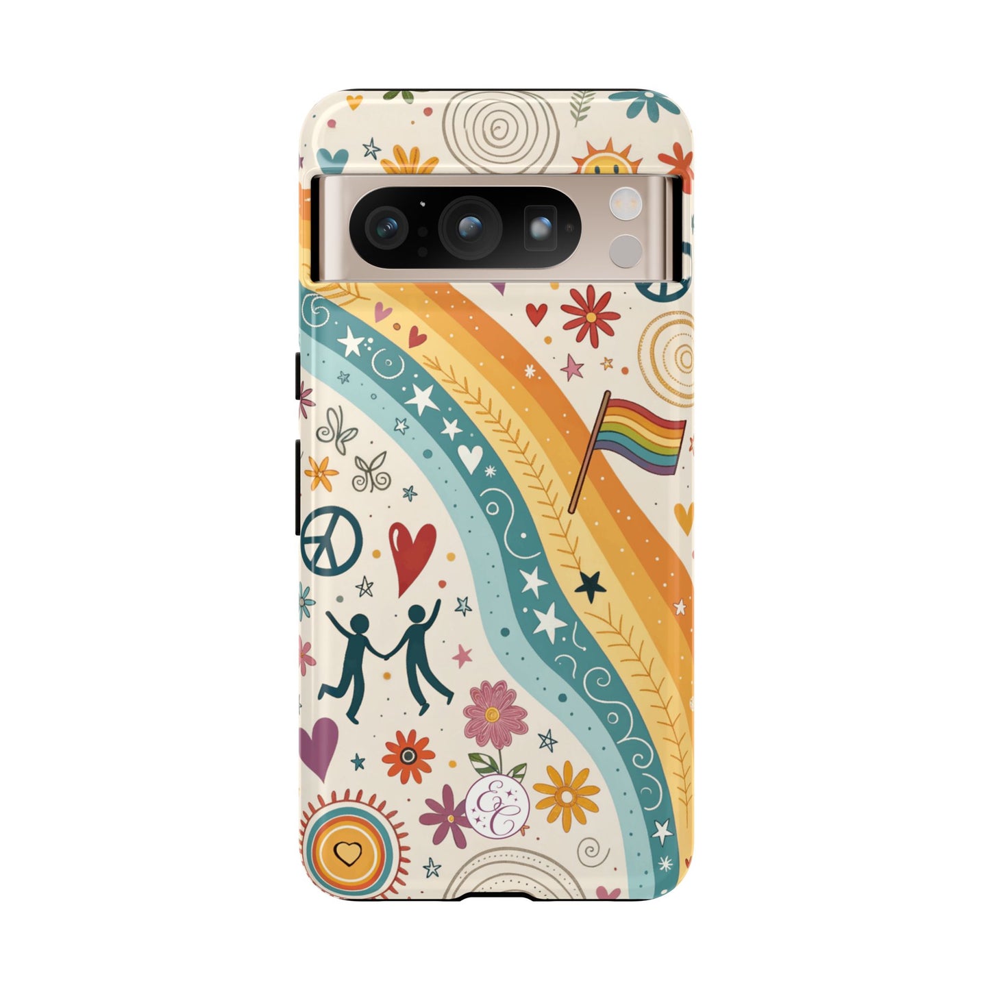 LGTBQ+ Pride Boho Doodle Tough Phone Case