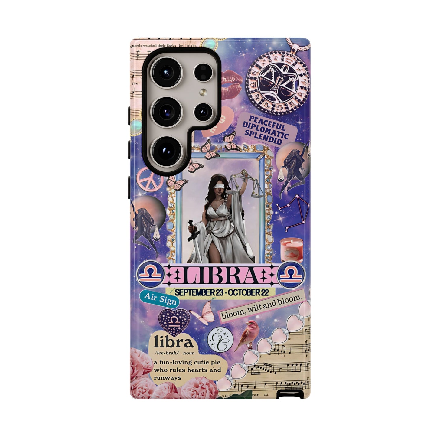 Libra Zodiac Star Sign Tough Phone Case