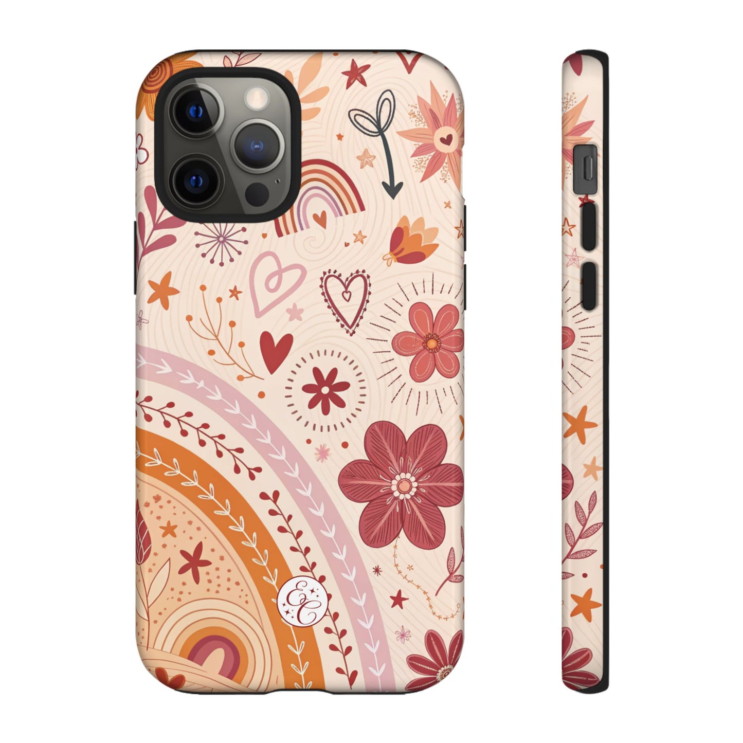 Lesbian Boho Doodle Tough Phone Case