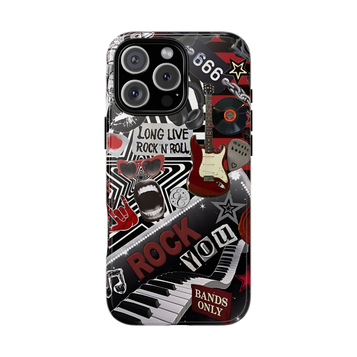 Rock and Roll Collage Tough Phone Case