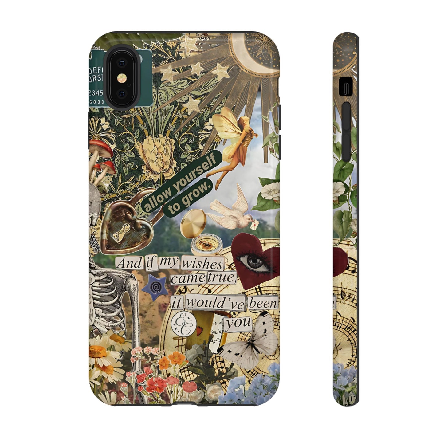 Vintage Cottage Collage Tough Phone Case