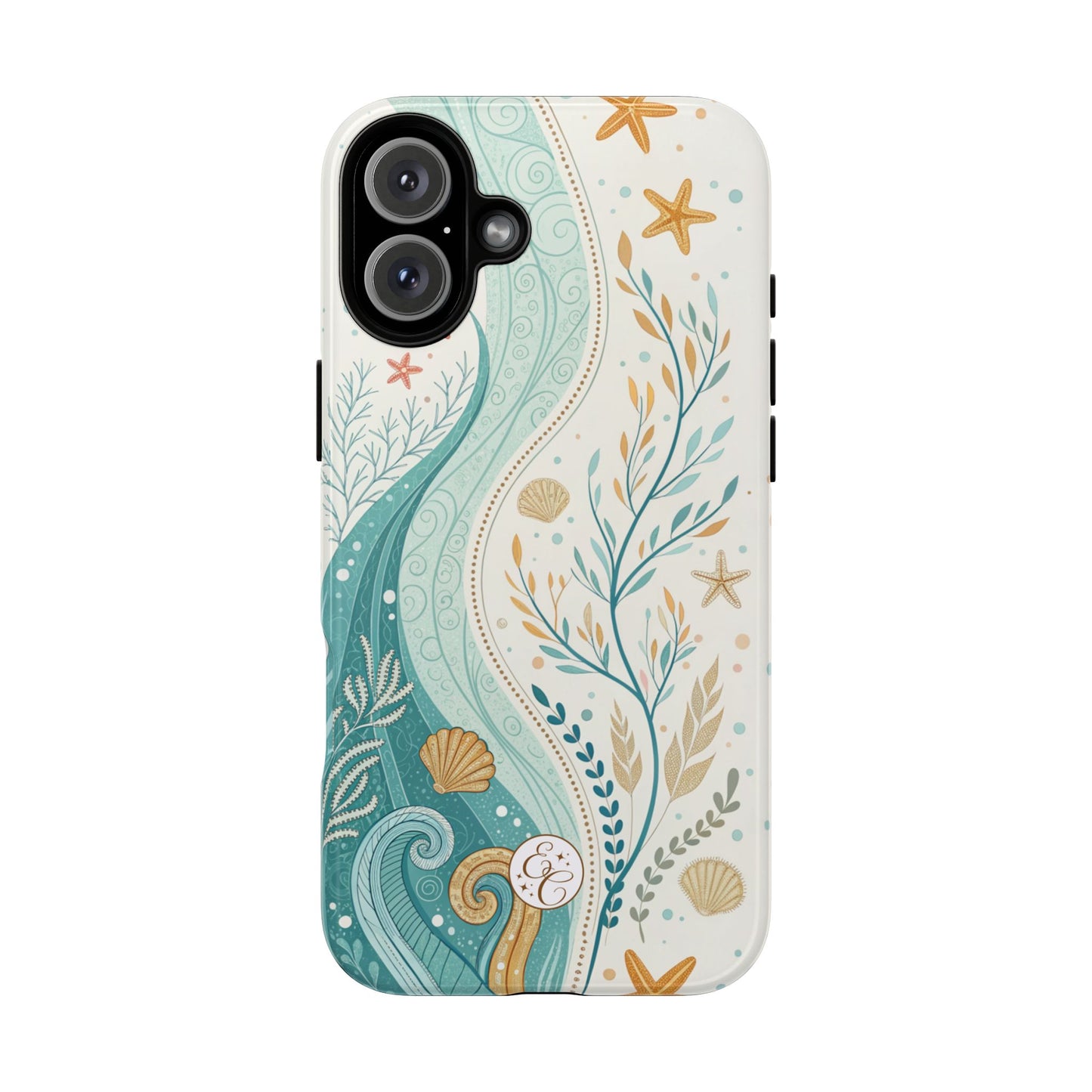 Ocean Boho Doodle Tough Phone Case