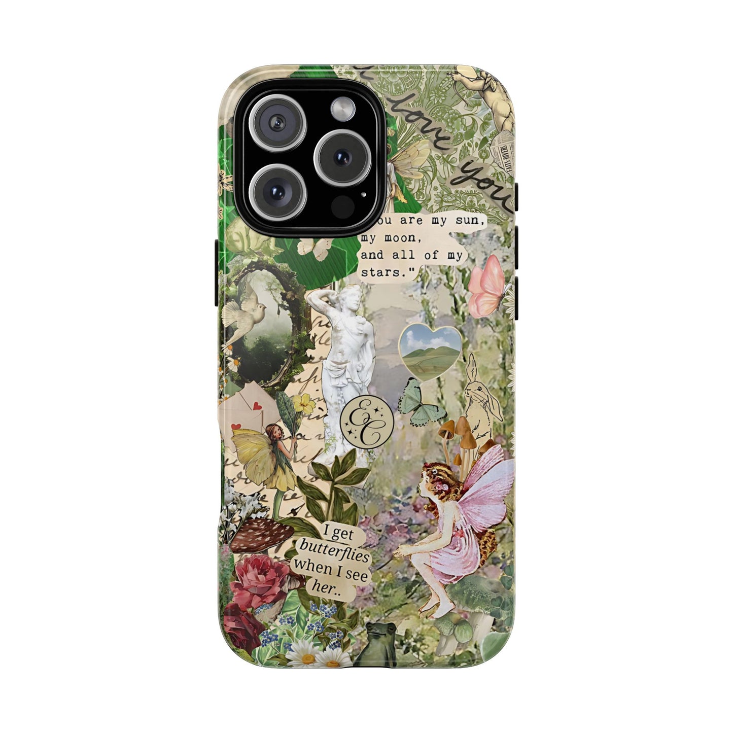 Vintage Botanical Collage Tough Phone Case
