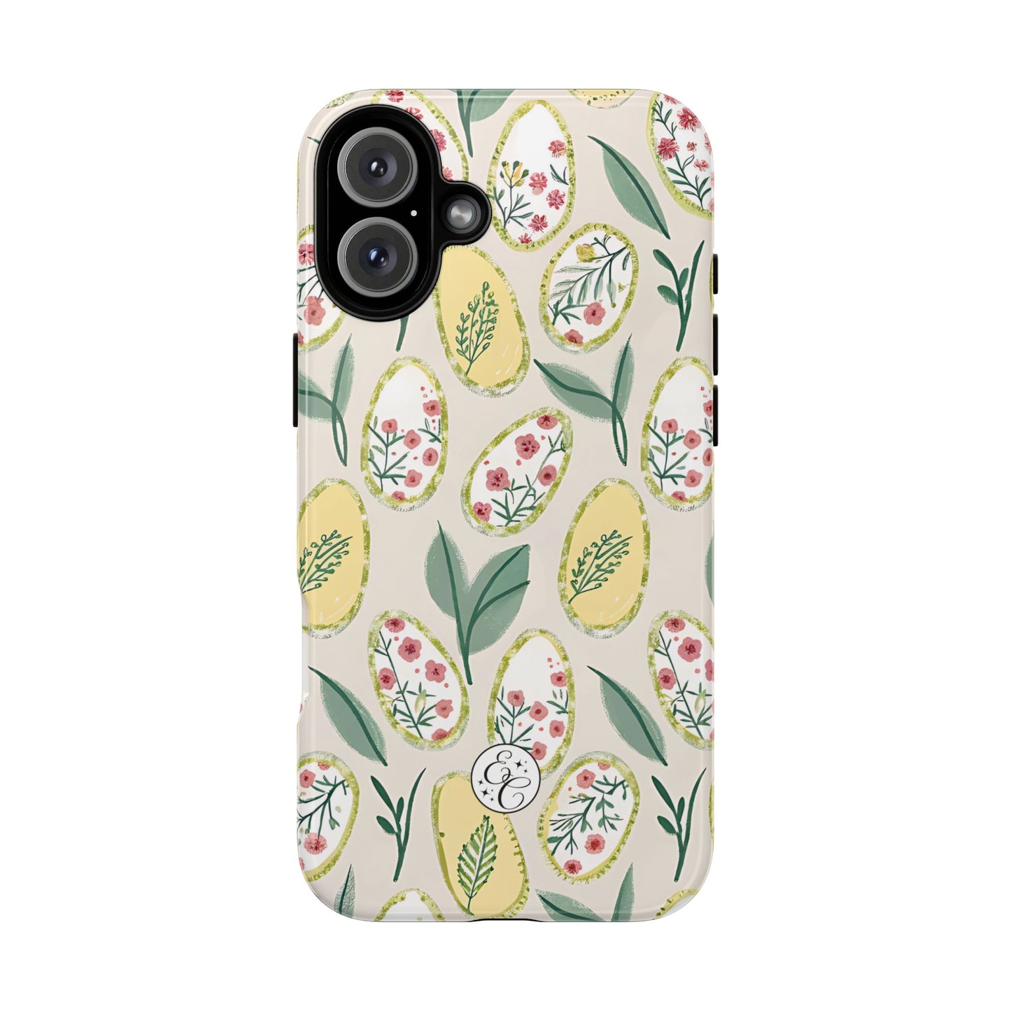 Floral Easter Egg Pattern Tough Phone Case