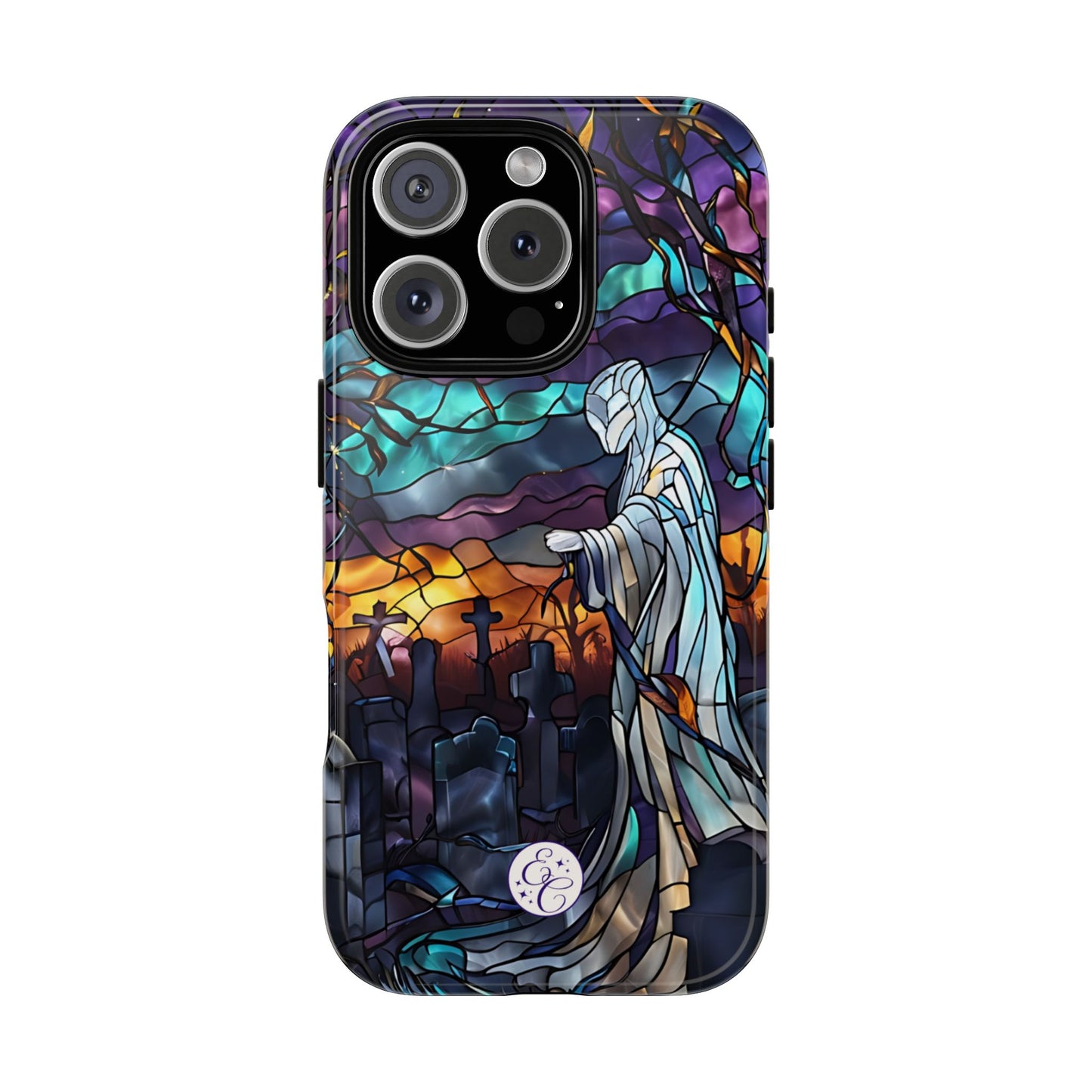 Stained Glass Ghost Tough Phone Case