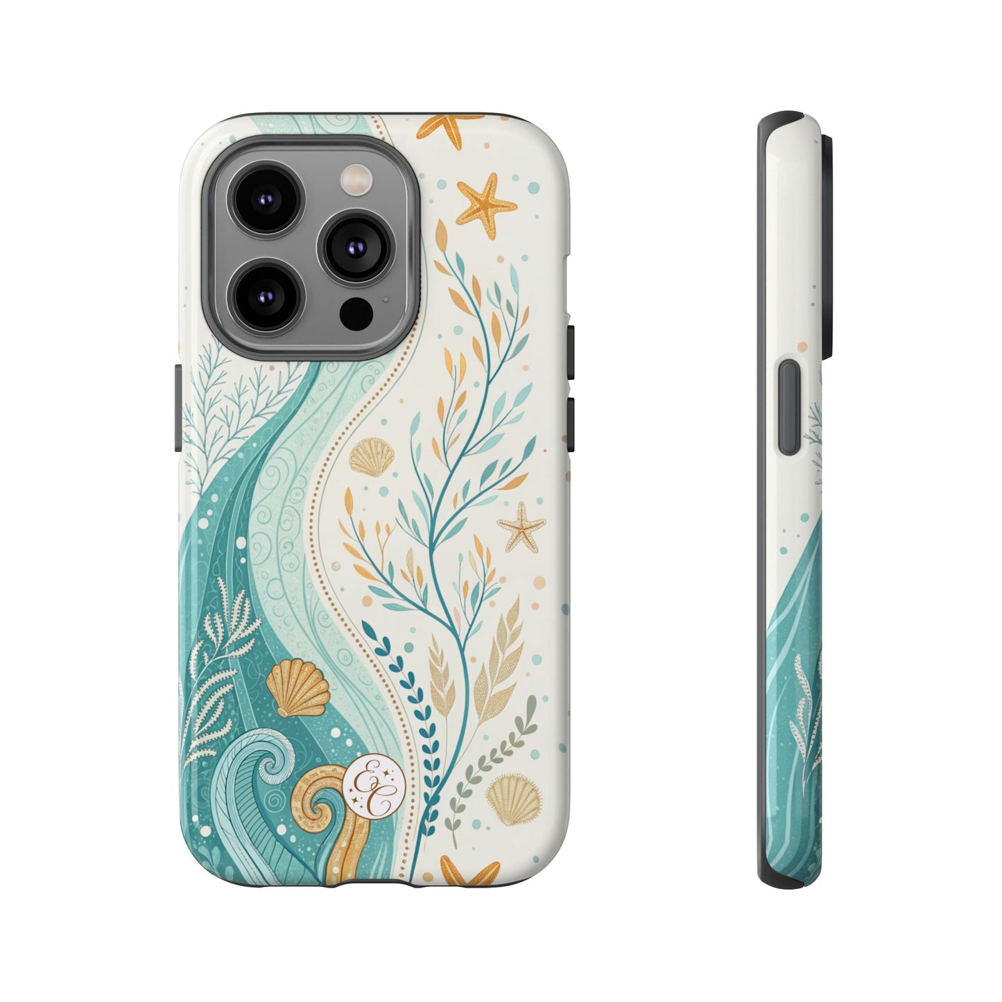 Ocean Boho Doodle Tough Phone Case