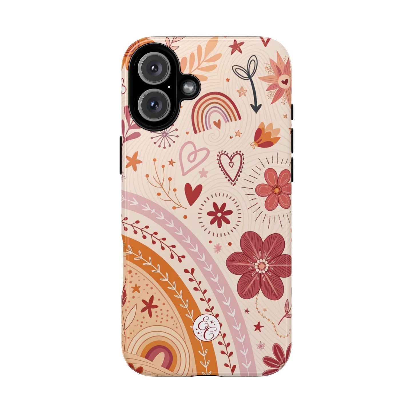 Lesbian Boho Doodle Tough Phone Case