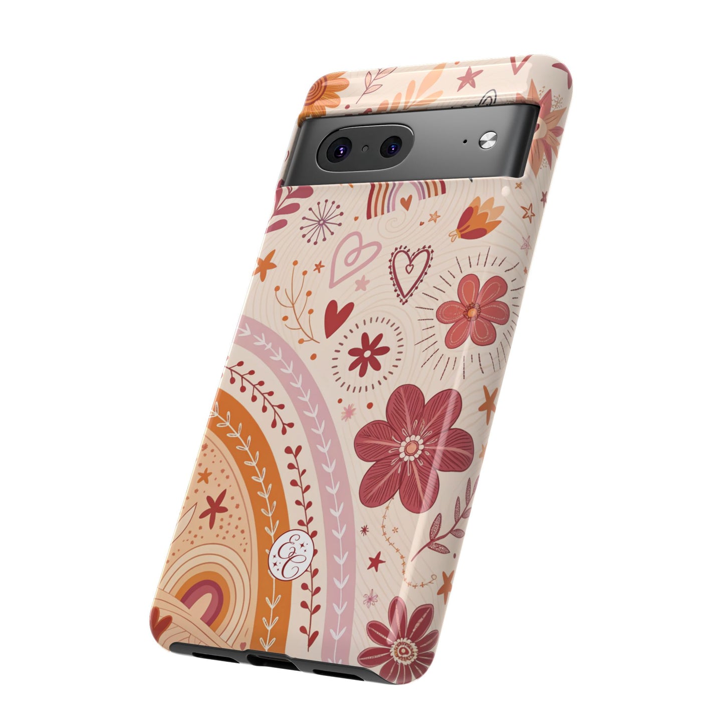 Lesbian Boho Doodle Tough Phone Case