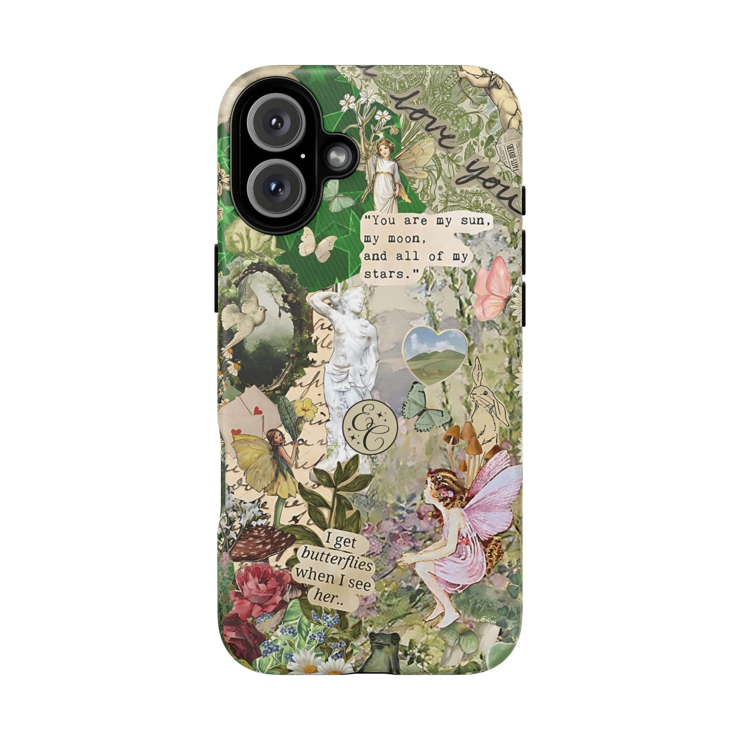Vintage Botanical Collage Tough Phone Case