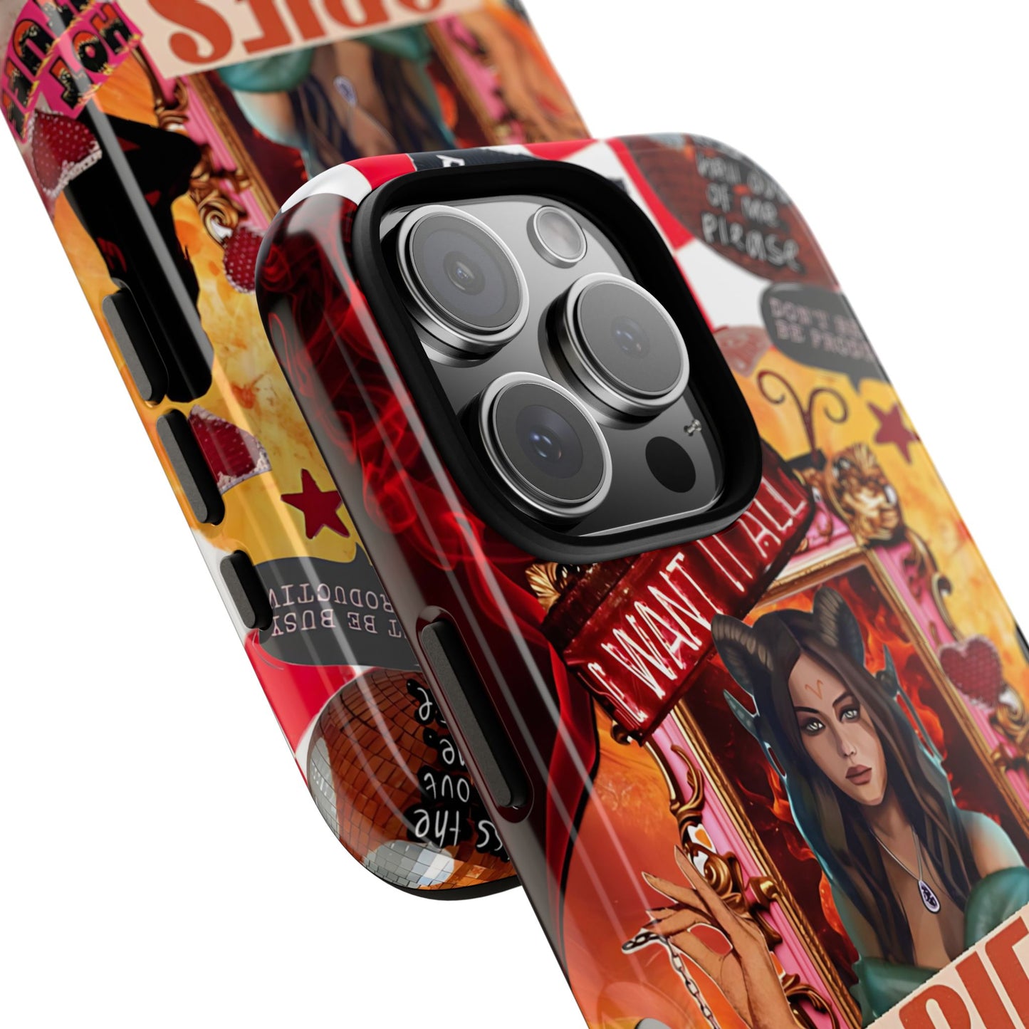 Aries Vintage Zodiac Collage Tough Phone Case