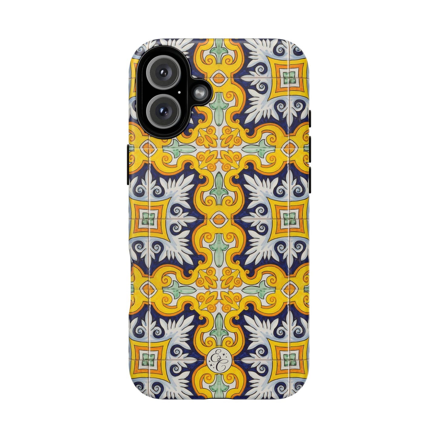 Vintage Floral Tile Tough Phone Case
