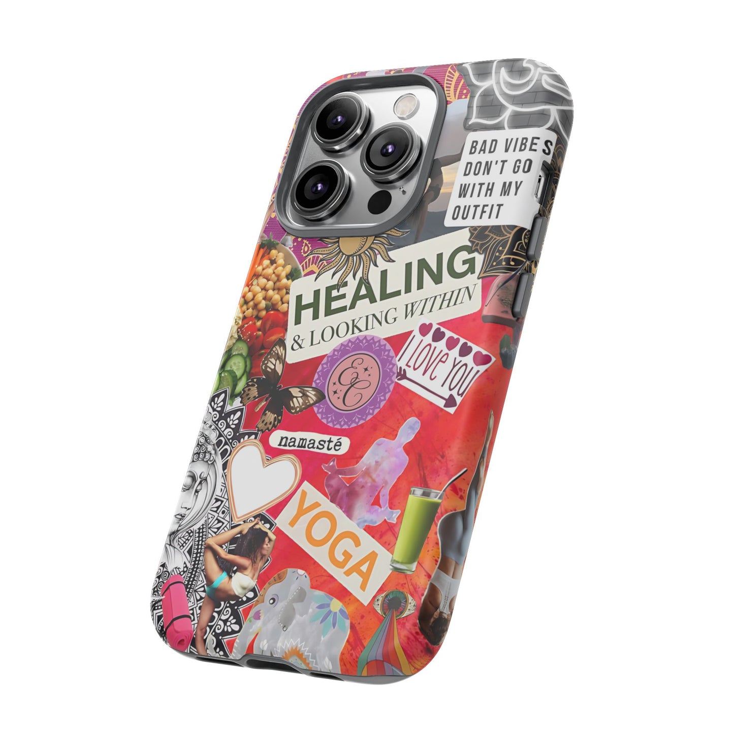 Yoga and Meditation Collage Tough Phone Case