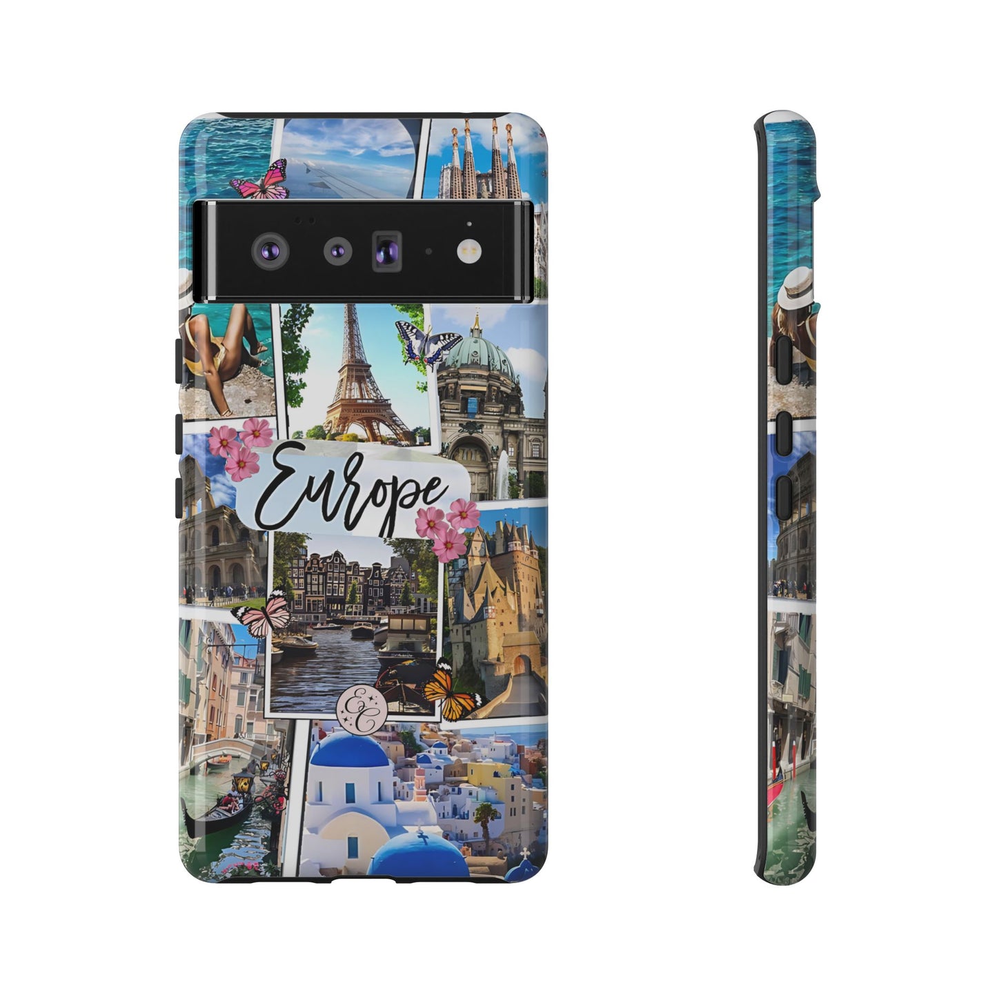 Europe Travel Collage Tough Phone Case