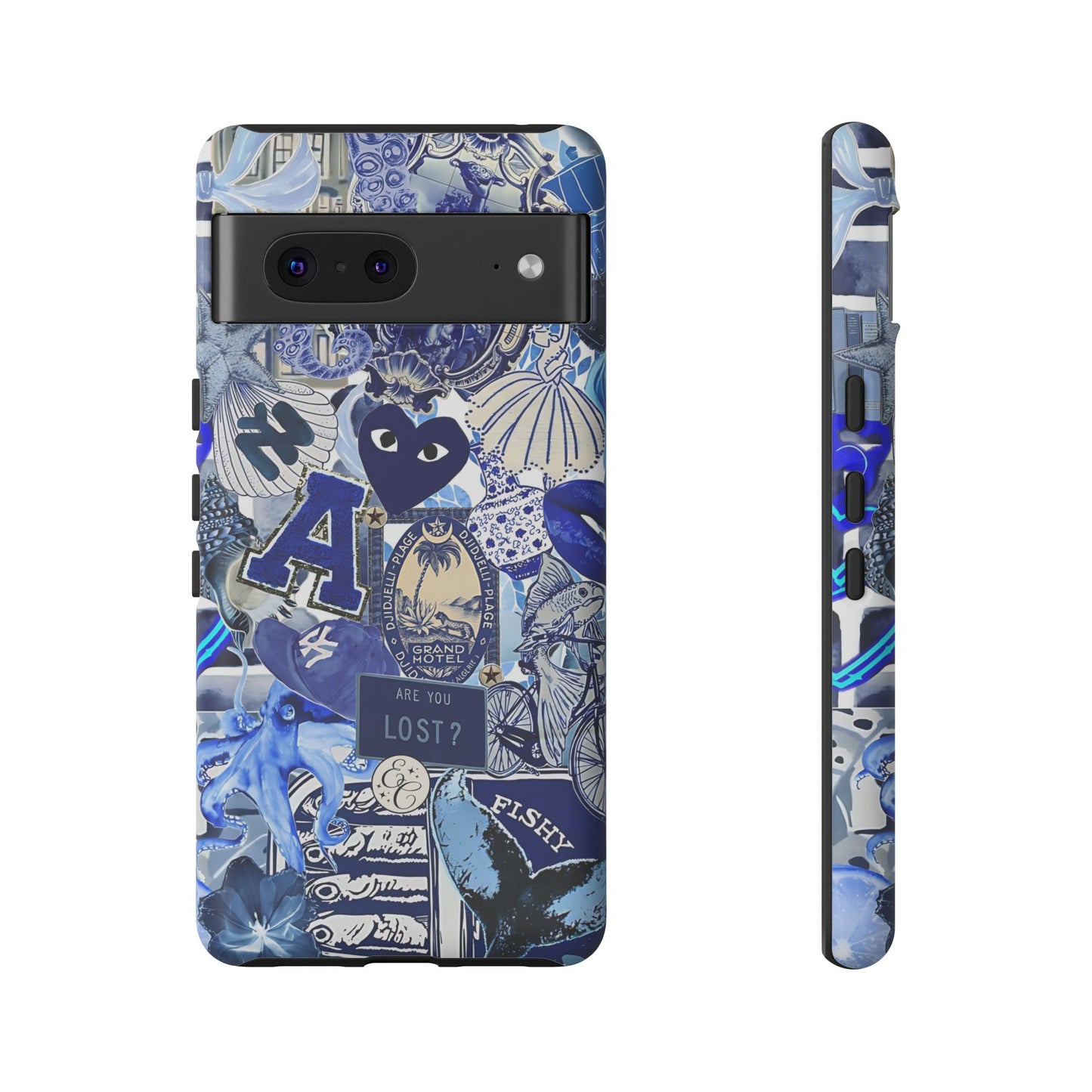 Blue Collage Tough Phone Case
