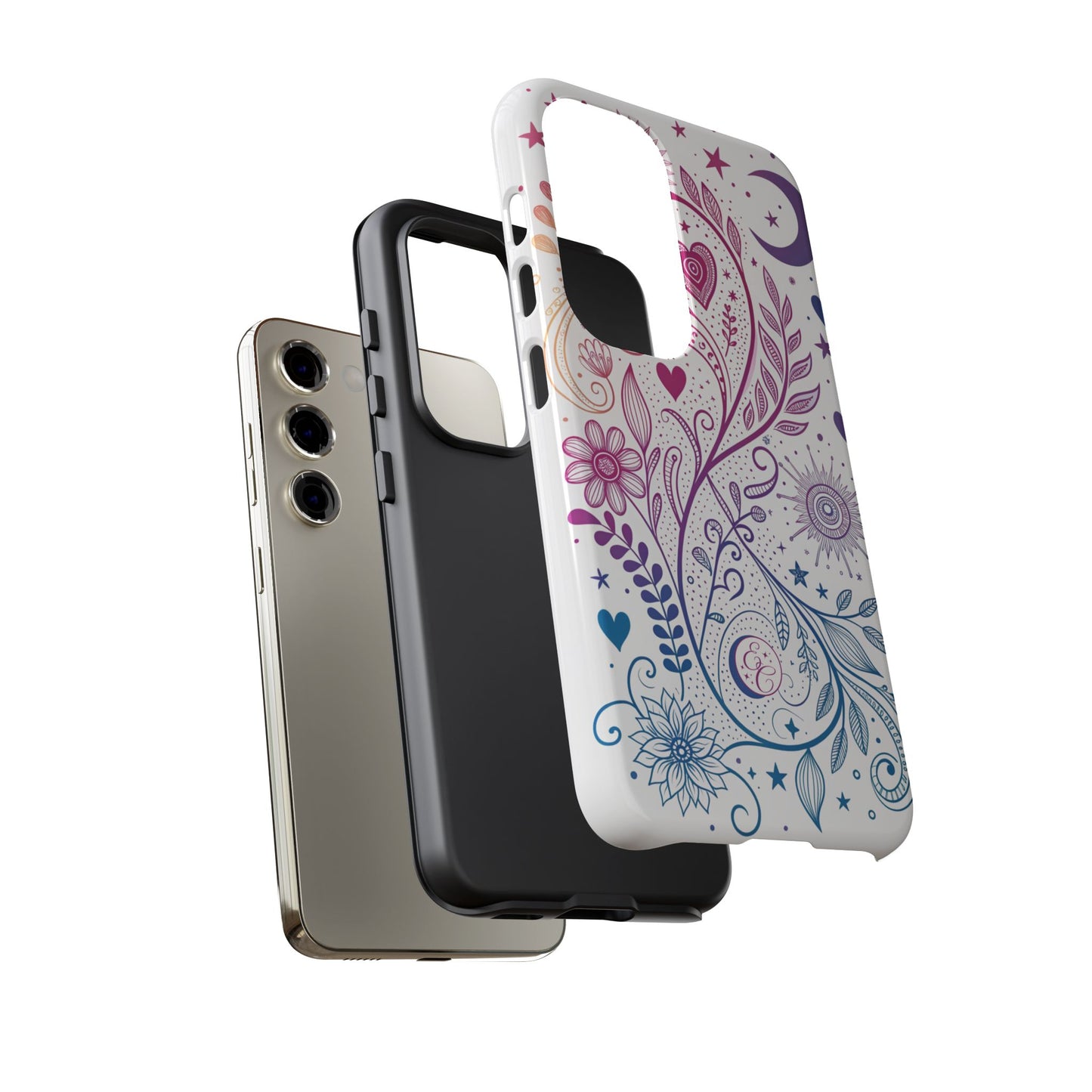 Subtel Bisexual Boho Doodle Tough Phone Case