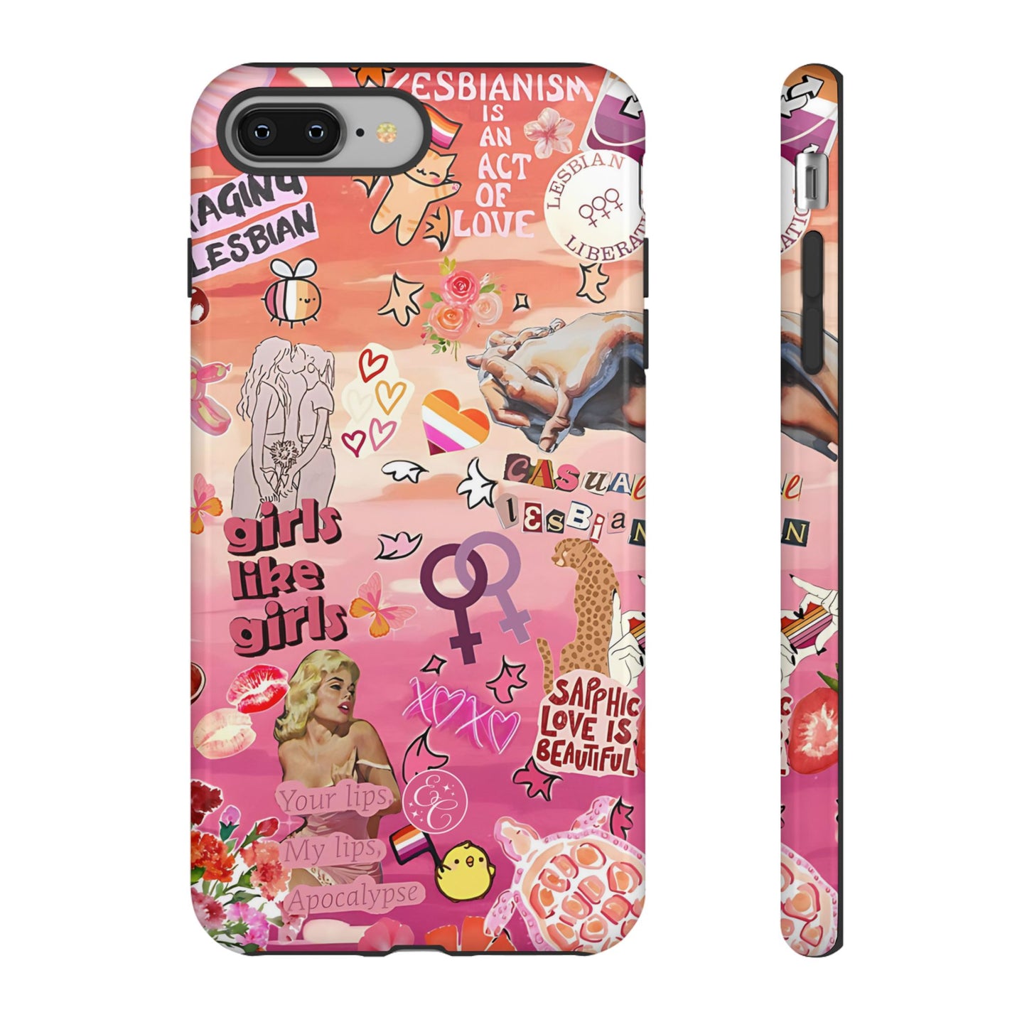 Lesbian Collage Tough Phone Case
