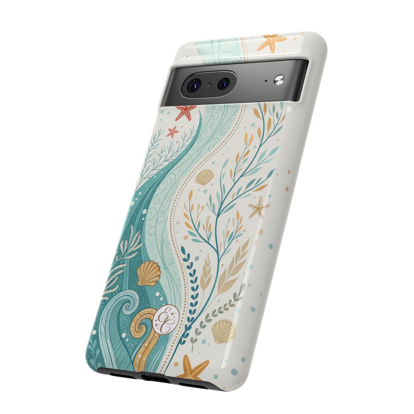 Ocean Boho Doodle Tough Phone Case