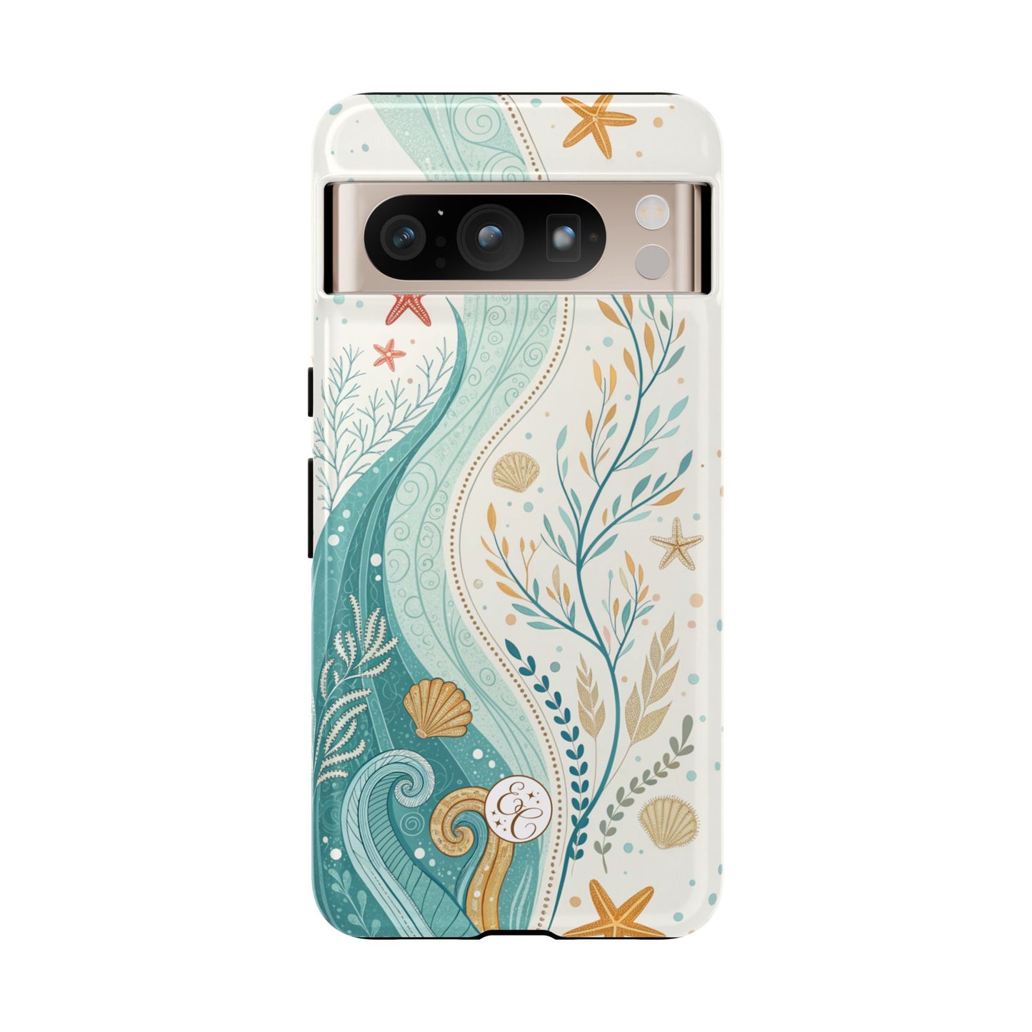 Ocean Boho Doodle Tough Phone Case