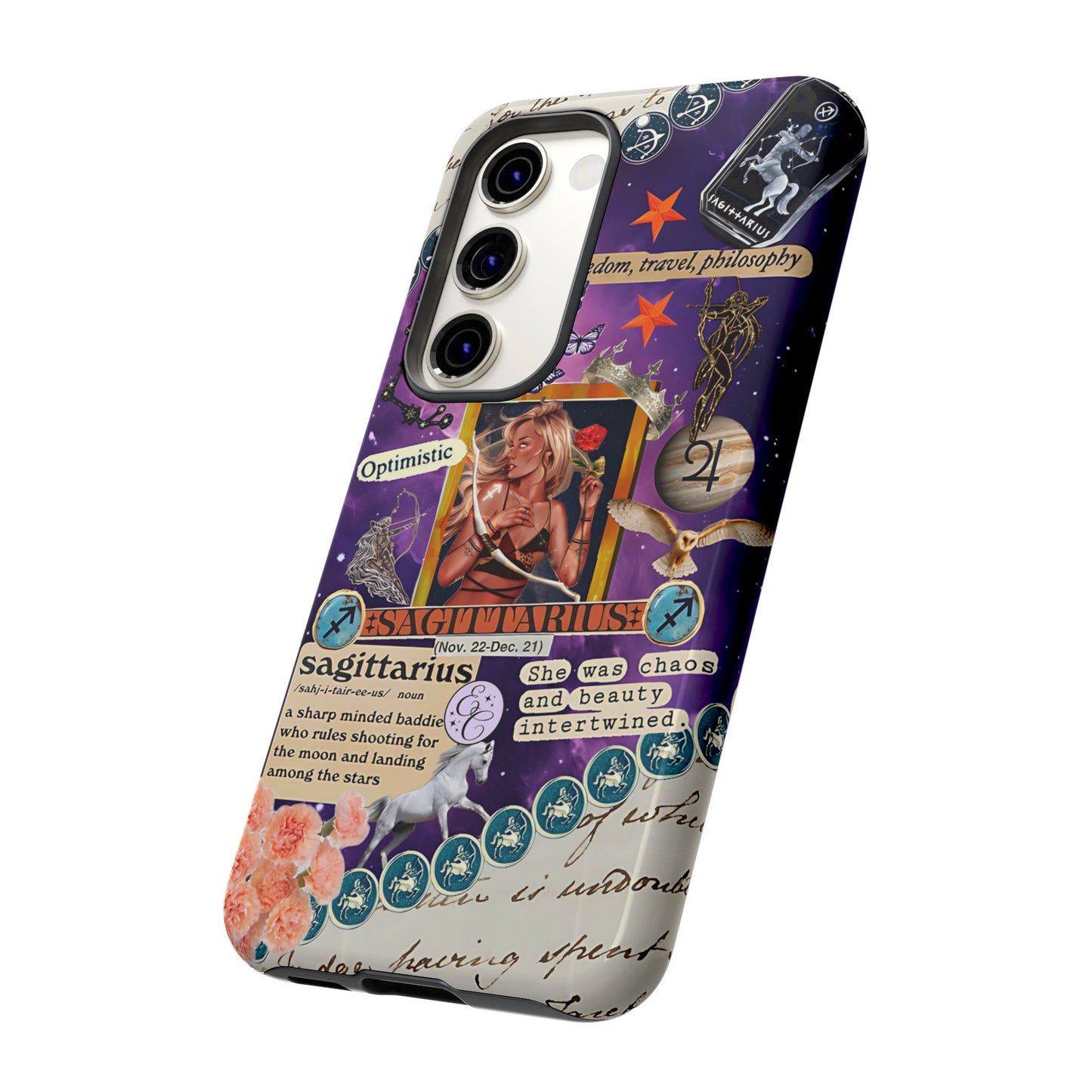 Sagittarius Zodiac Star Sign Tough Phone Case