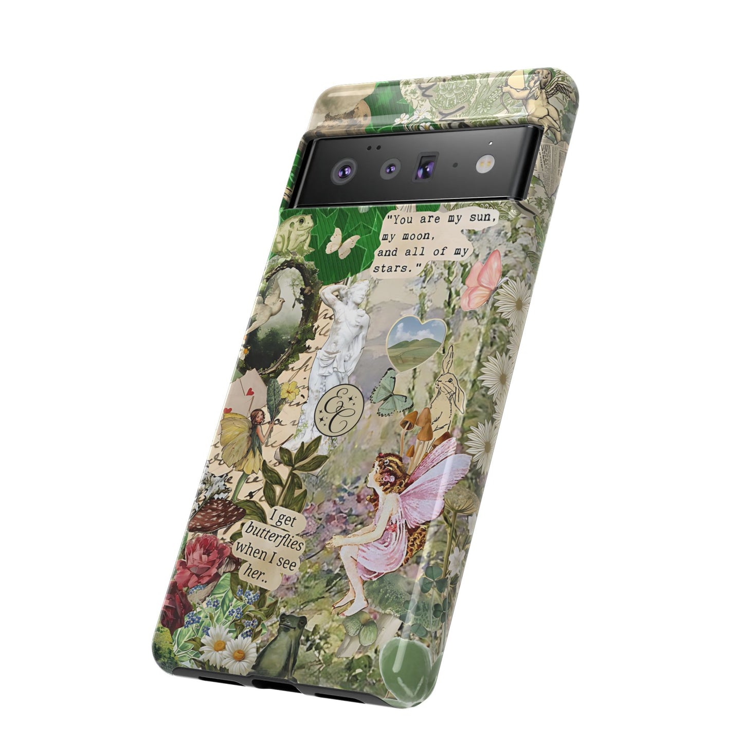 Vintage Botanical Collage Tough Phone Case
