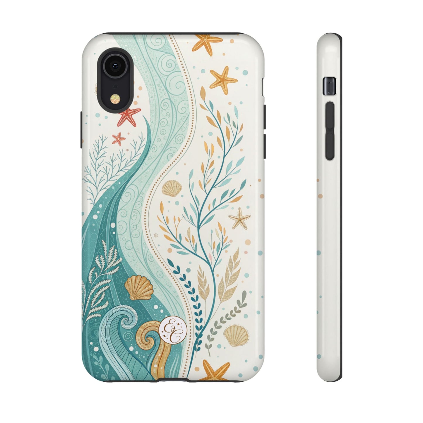 Ocean Boho Doodle Tough Phone Case