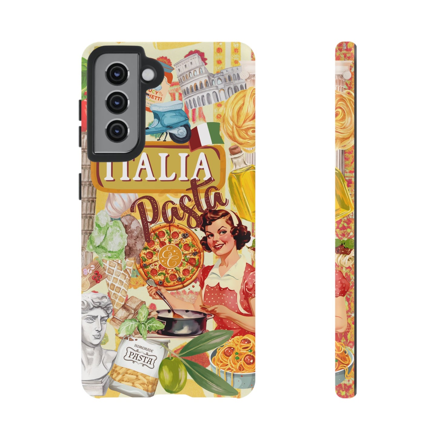 Italian Cuisine Collage Tough Phone Case