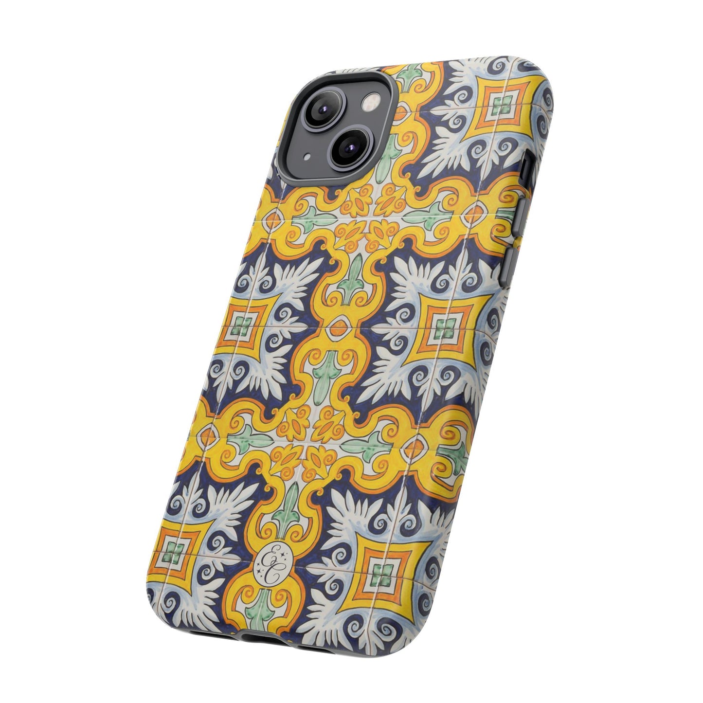 Vintage Floral Tile Tough Phone Case