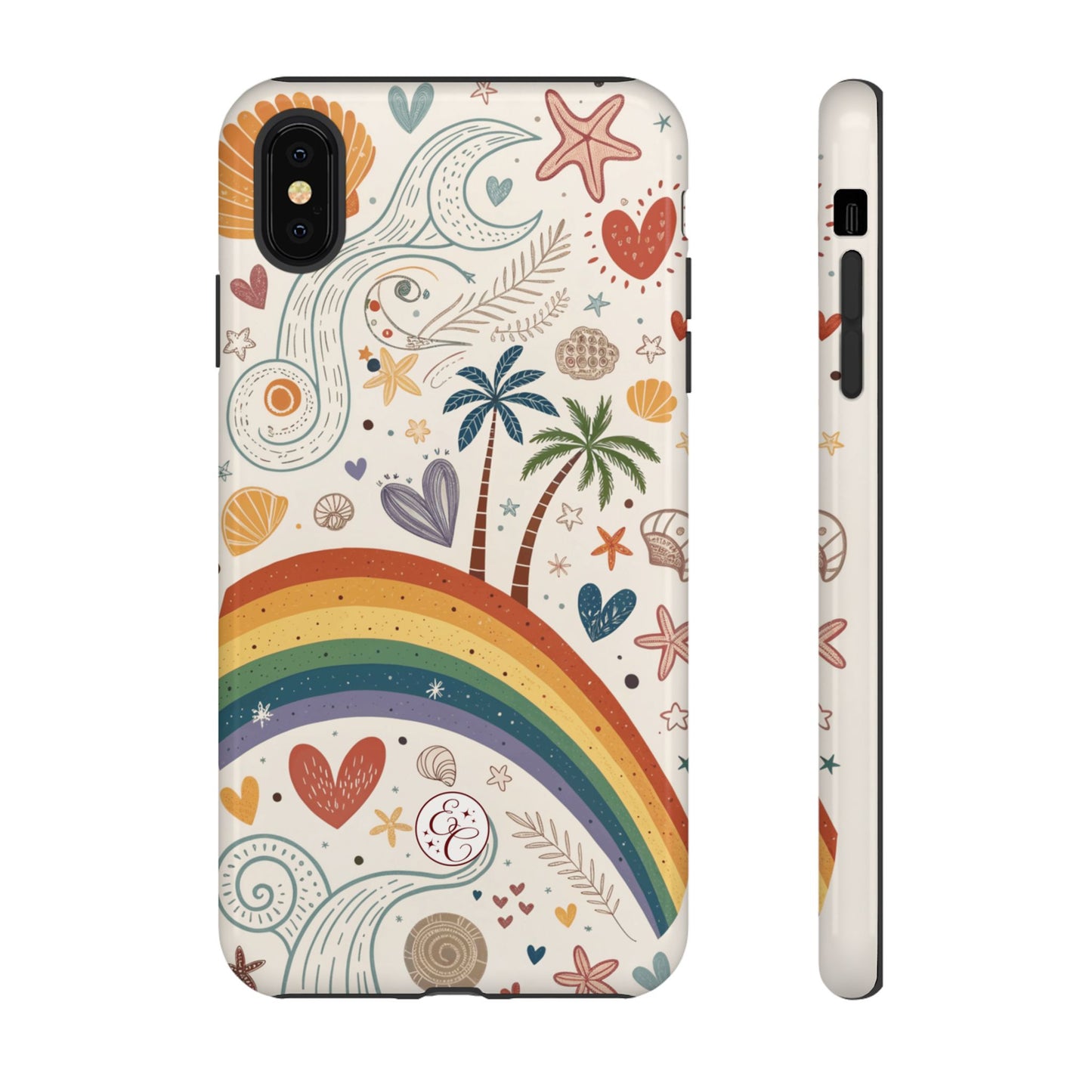 Rainbow Pride Boho Beach Tough Phone Case
