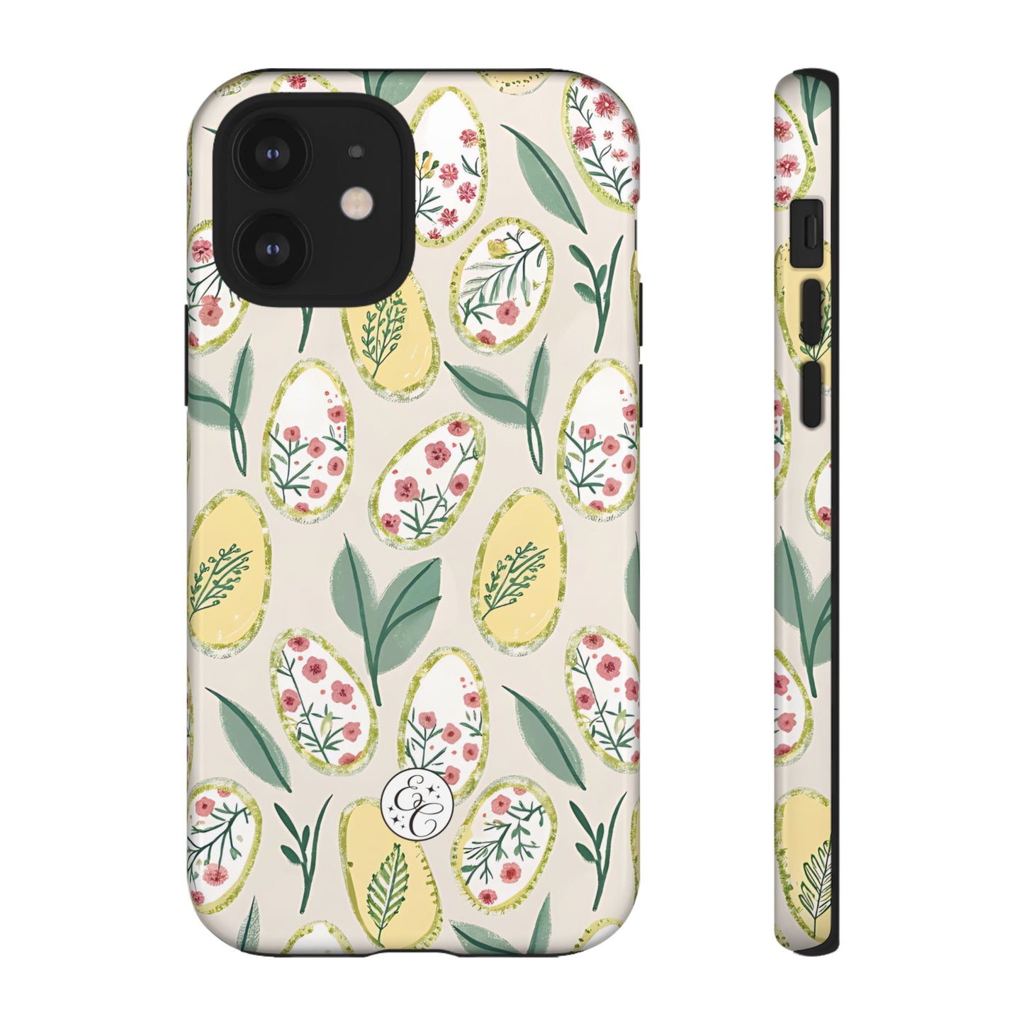 Floral Easter Egg Pattern Tough Phone Case